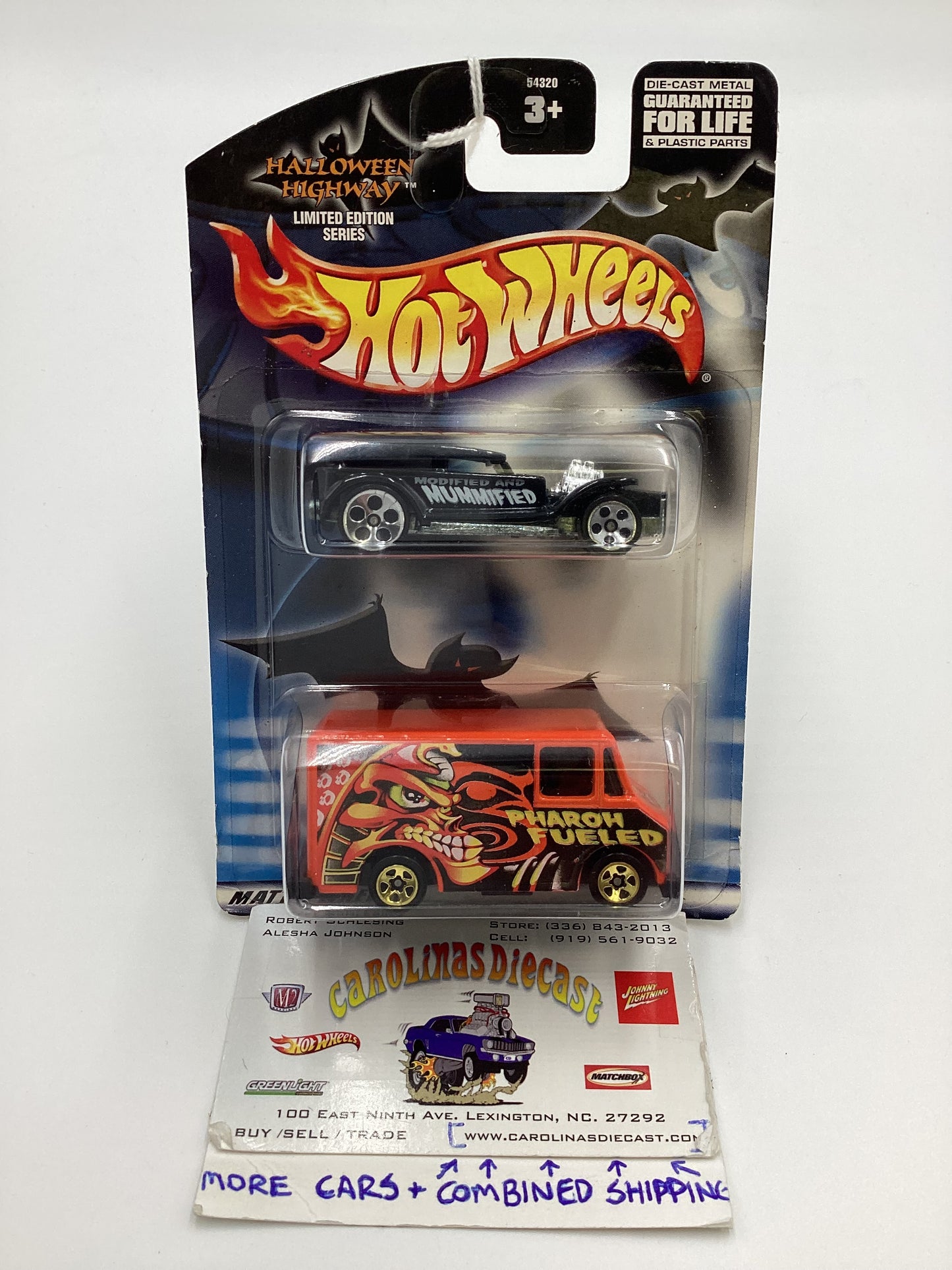 2002 Hot Wheels Halloween Highway Mummified & Pharoh SR