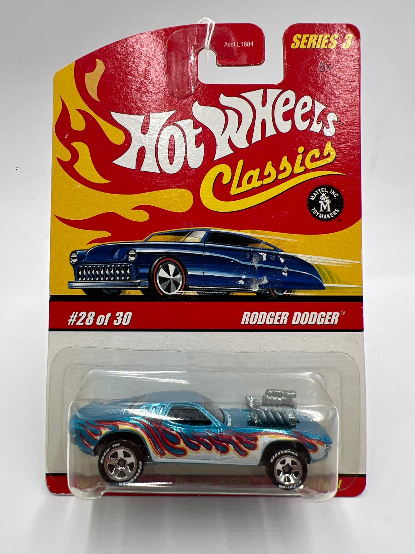 Hot Wheels Classics Series 3 #28 Rodger Dodger Spectraflame Blue SR