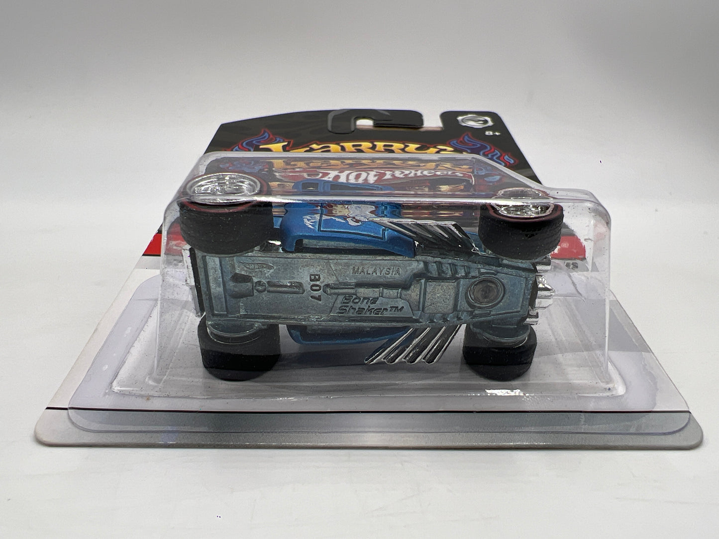 Hot Wheels Premium Larrys Garage #19 Bone Shaker Blue W/Protector