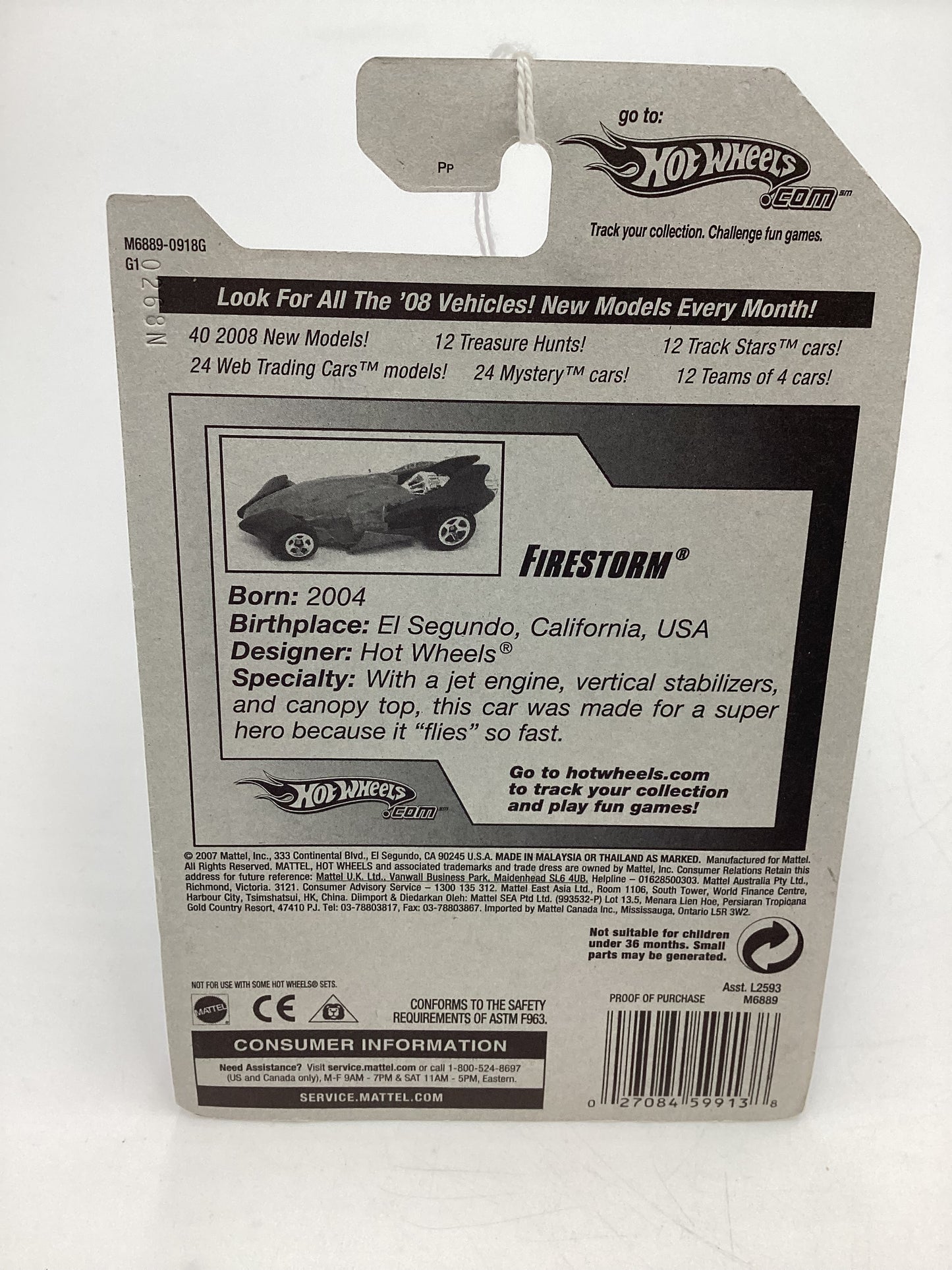 2008 Hot Wheels HW Team: Jet Rides #123 Firestorm AA4