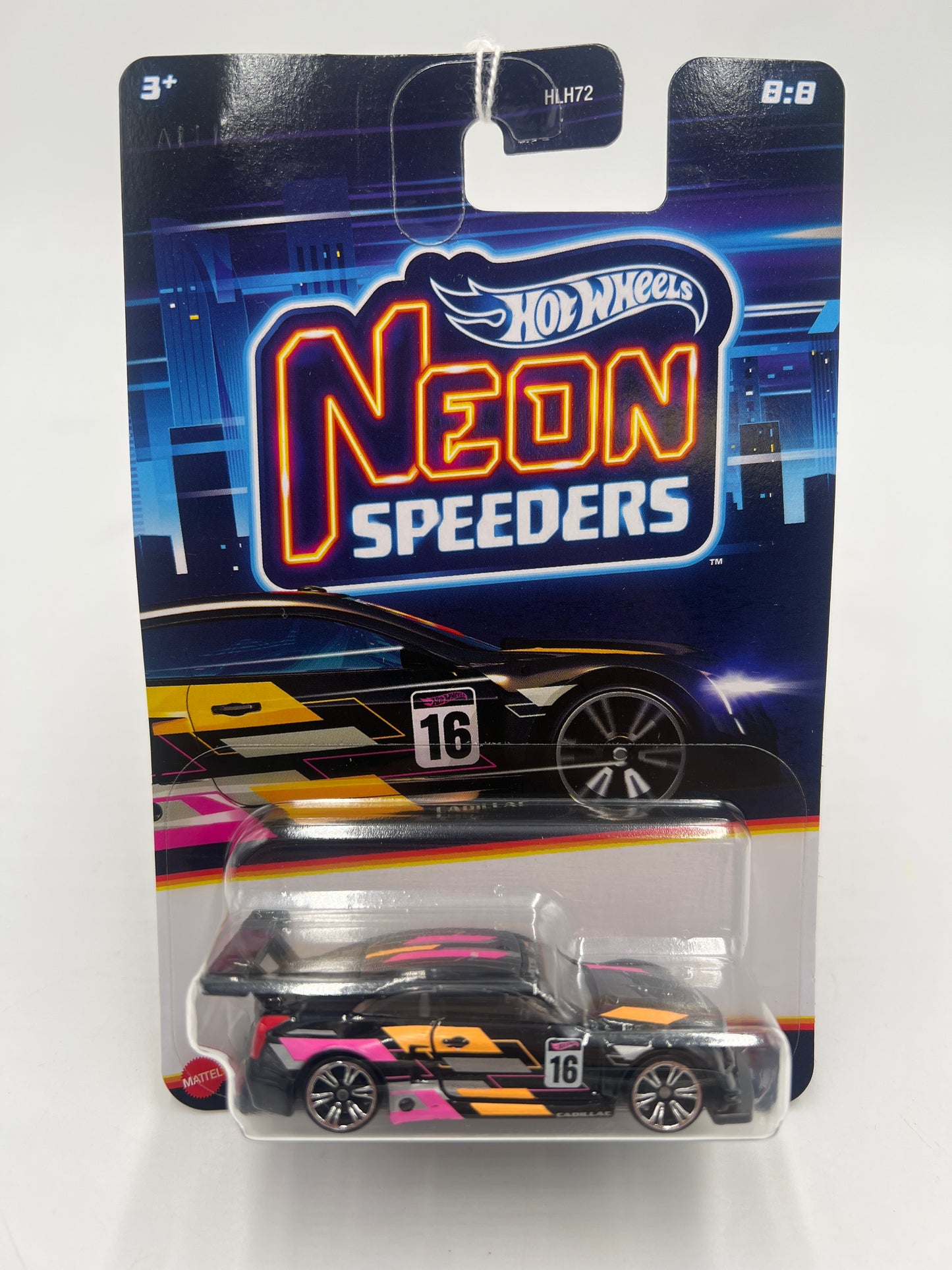 2024 Hot Wheels Neon Speeders 8/8 16 Cadillac ATS-V R 160S