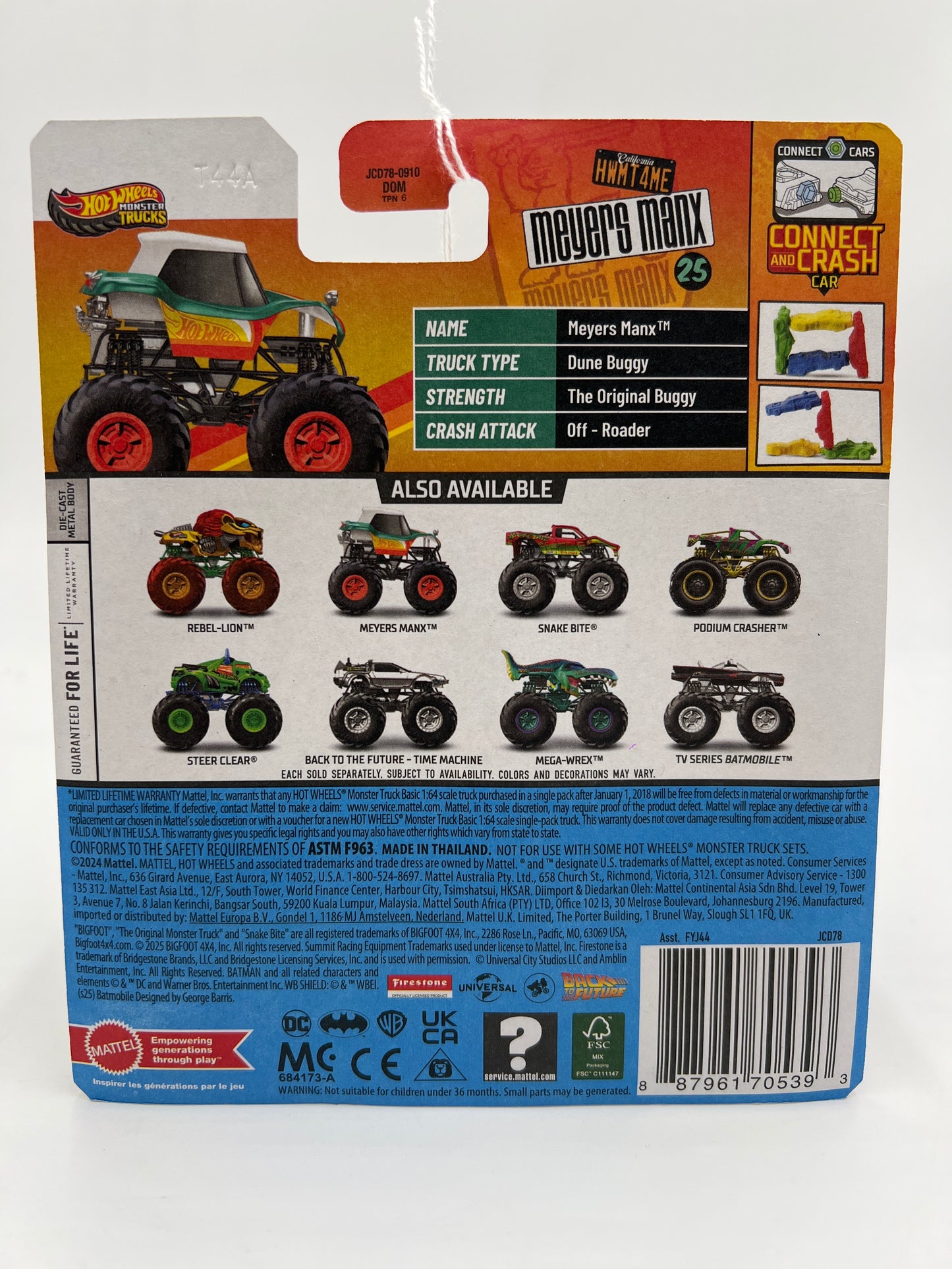 2025 Hot Wheels Monster Trucks Crash Legends #2 Meyers Manx 134F