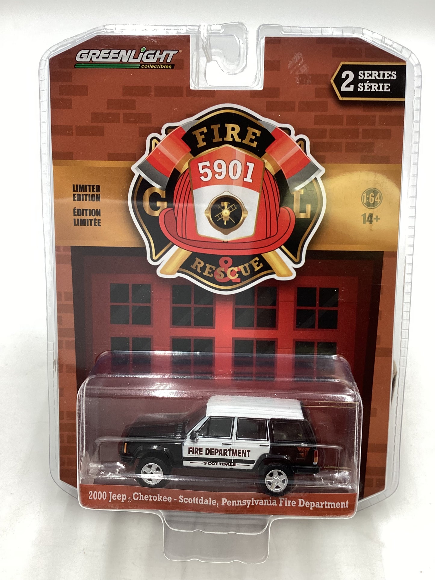 Greenlight Fire and Rescue Series 2 2000 Jeep Cherokee Scottsdale PA Fire Department 178H