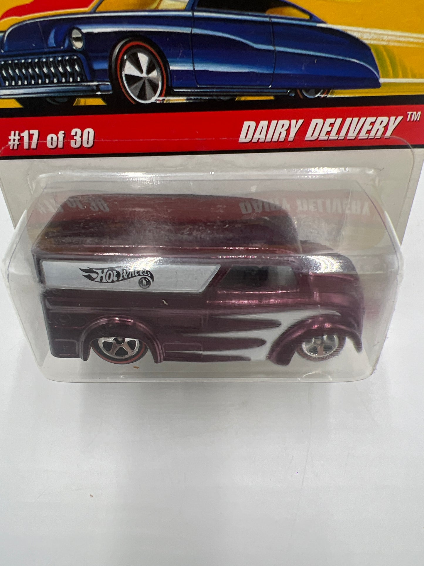 Hot Wheels Classics Series 2 #17 Dairy Delivery Purple *Soft Corner*