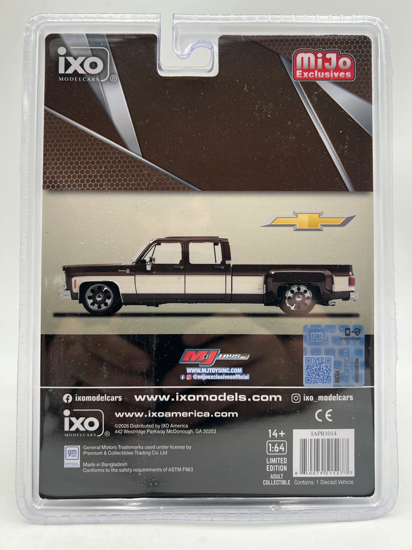 IXO Models MiJo Exclusives 1979 Chevrolet Silverado Dually Brown/Tan