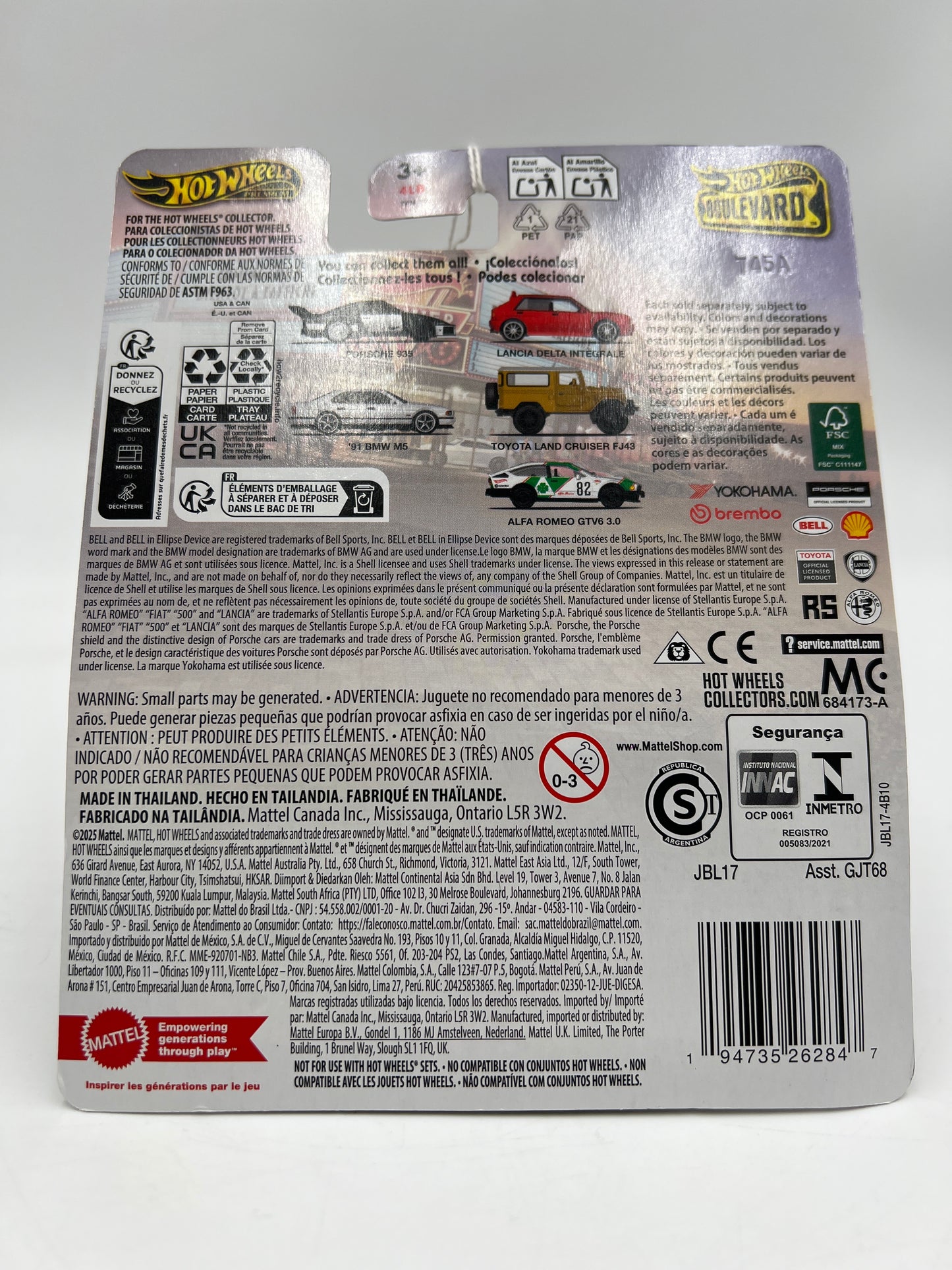 2025 Hot Wheels Premium Boulevard #116 Porsche 935 Silver/Black 260D