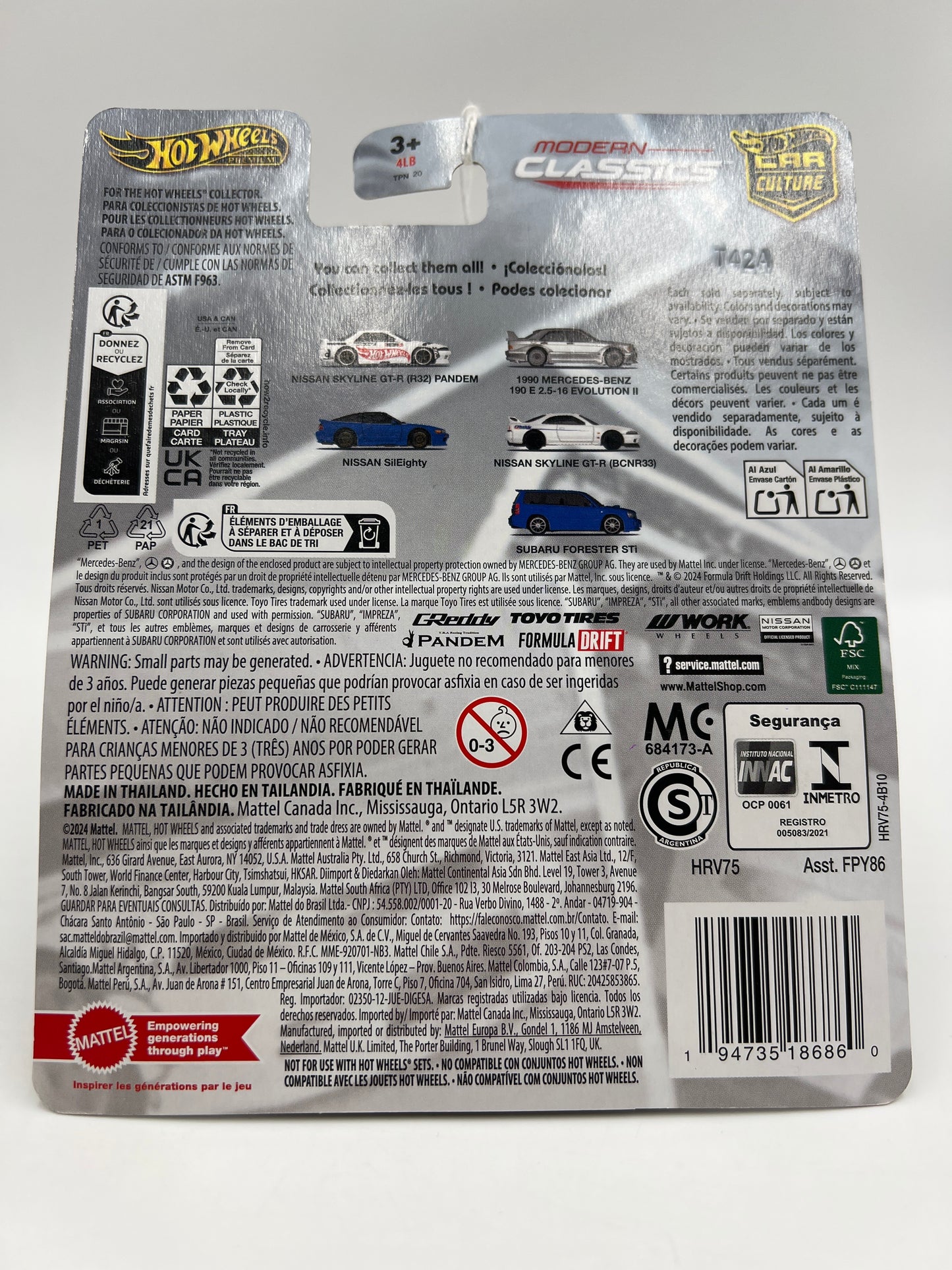 2024 Hot Wheels Premium Car Culture Modern Classics #3 Nissan SilEighty Blue 244L