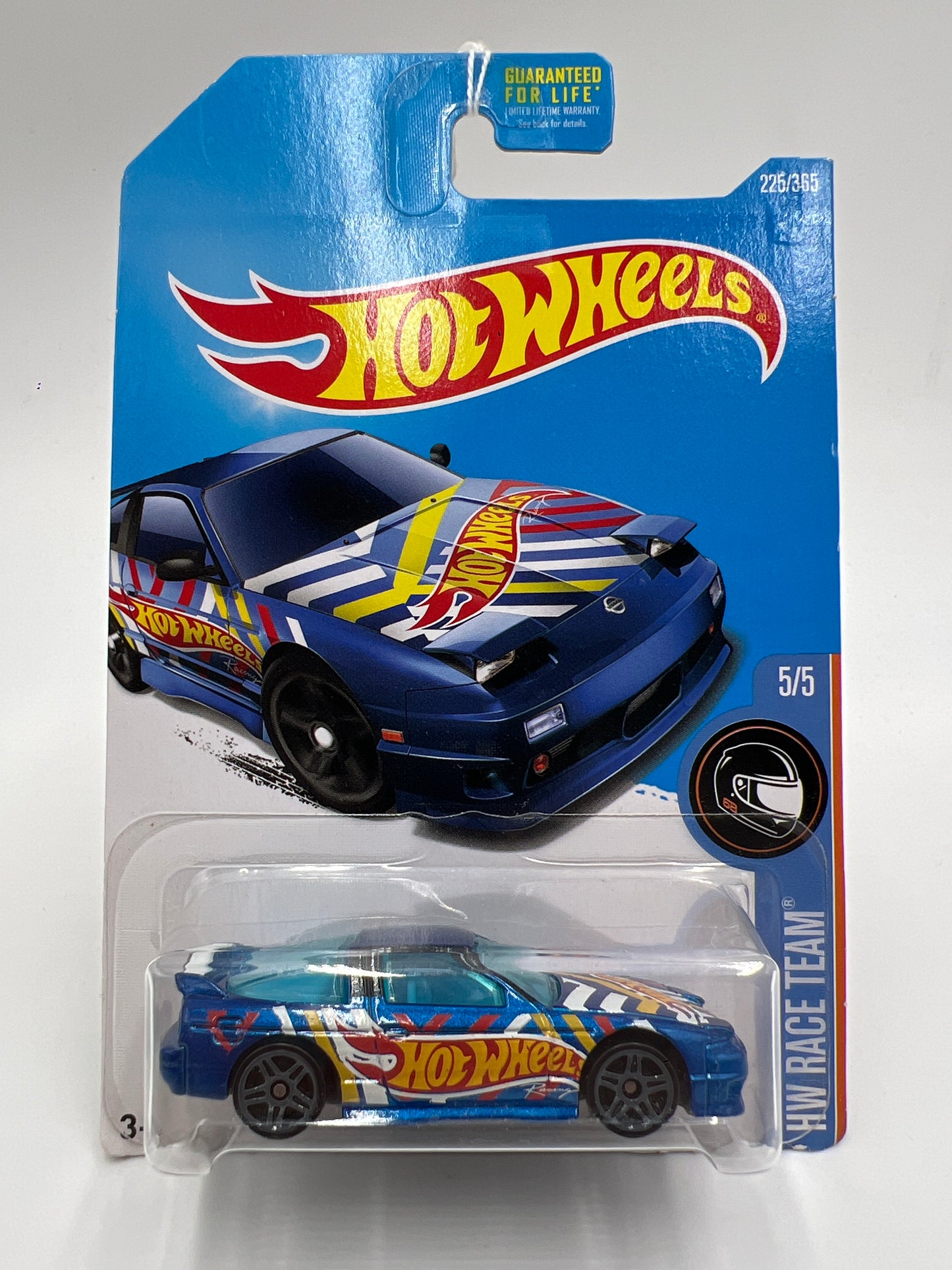2017 Hot Wheels Race Team #225 96 Nissan 180SX Type X Blue 82C