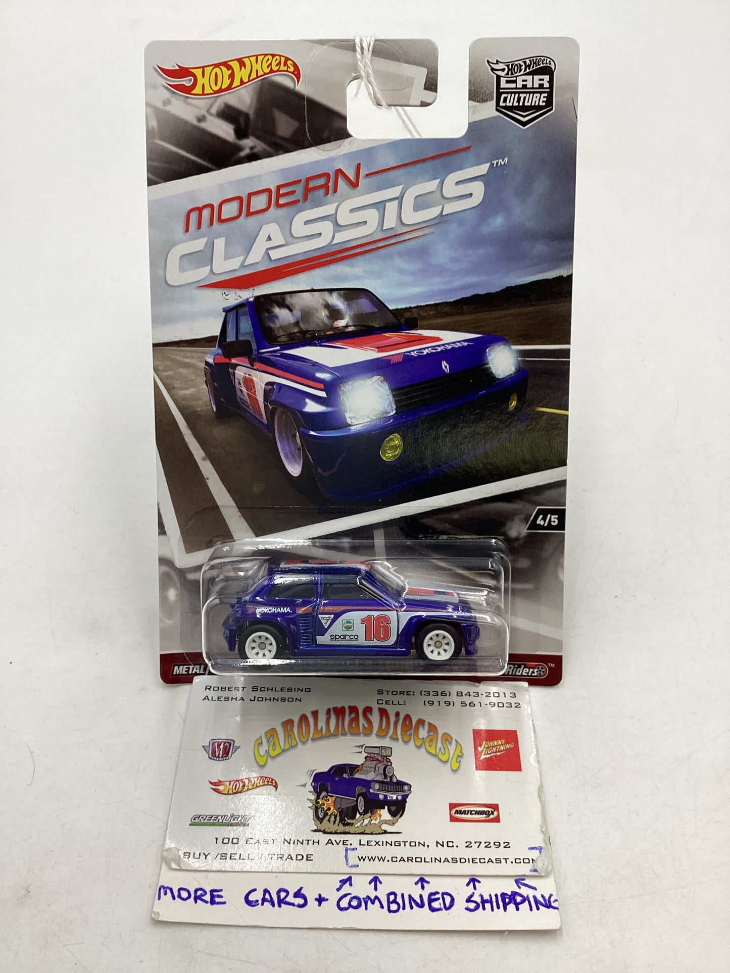 2017 Hot Wheels Modern Classics 4/5 Renault 5 Turbo 244L