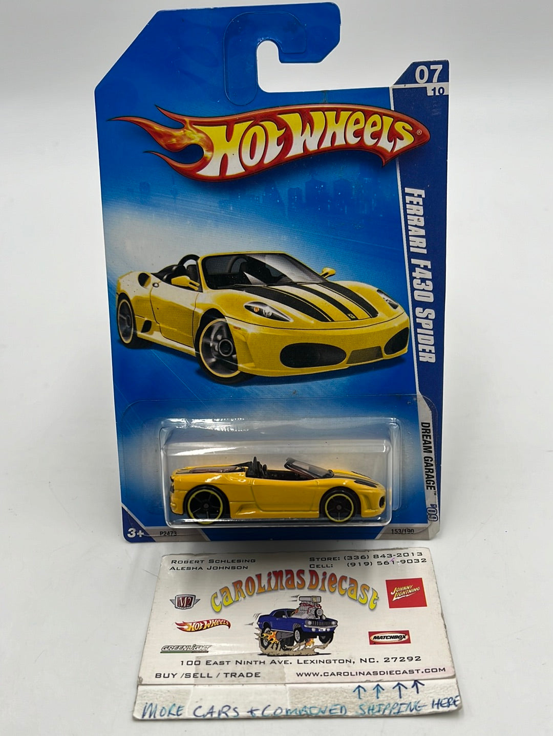 2009 Hot Wheels VHTF Pink Window Ferrari F430 Spider 153/190