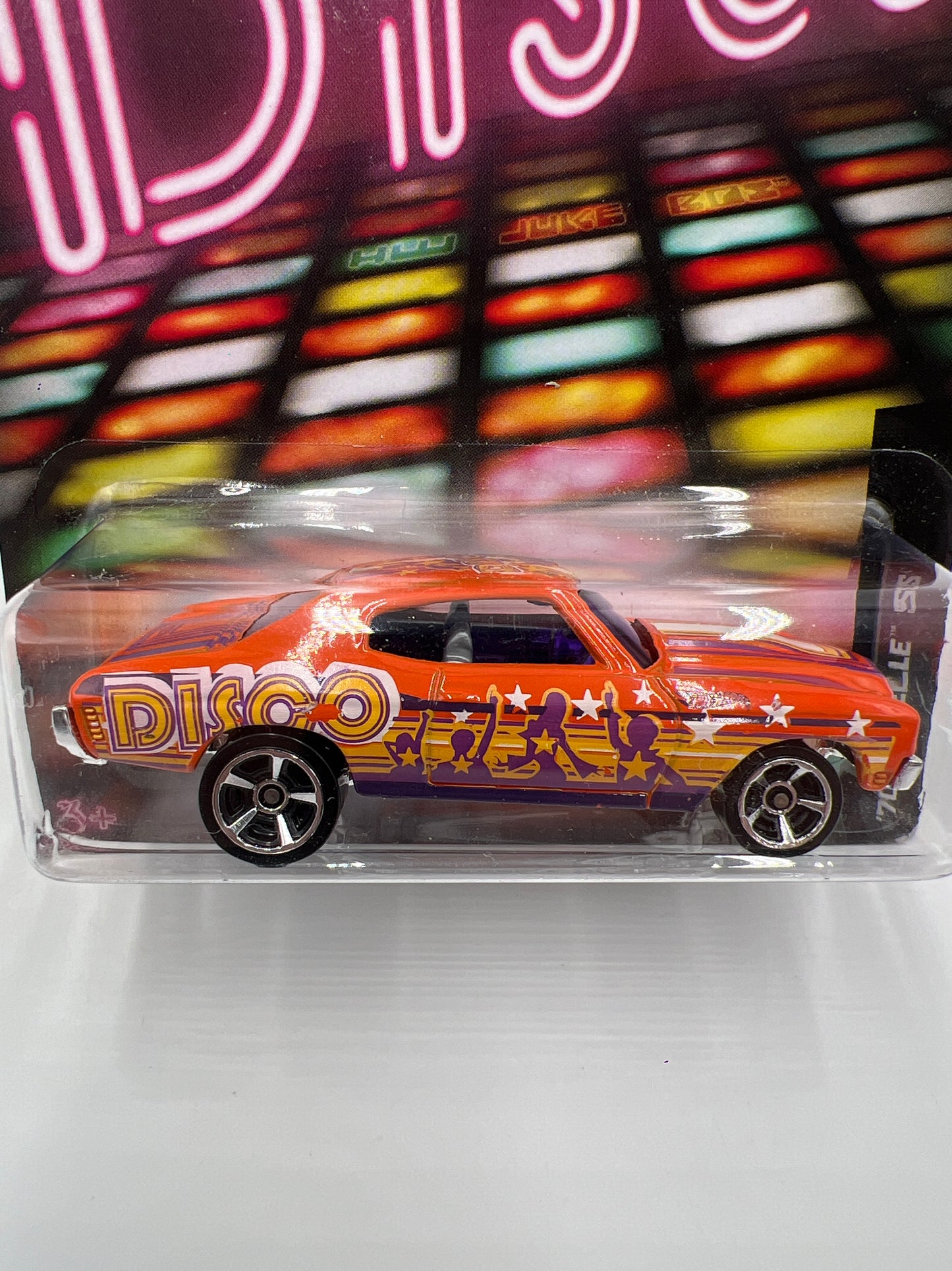 2013 Hot Wheels Jukebox #18 Disco 70 Chevelle SS Orange 151D