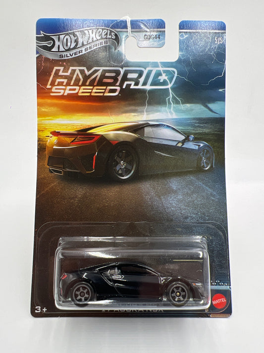 2025 Hot Wheels Silver Series Hybrid Speed #5 17 Acura NSX Black 152A