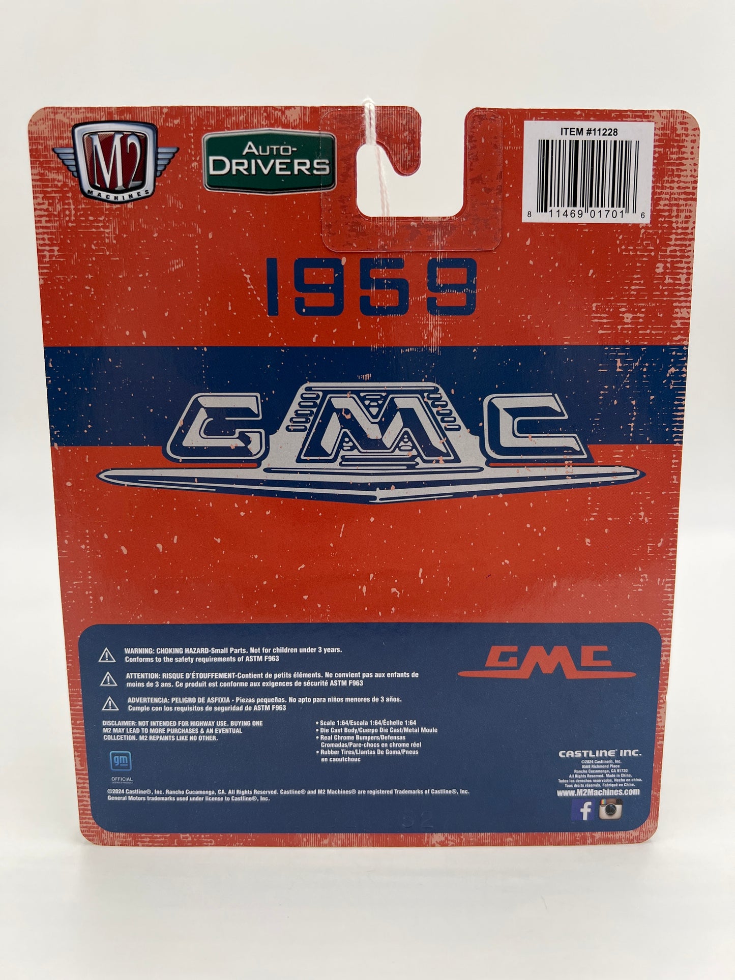 M2 Machines Auto-Drivers CHASE 1959 GMC Fleetside Truck Green R124