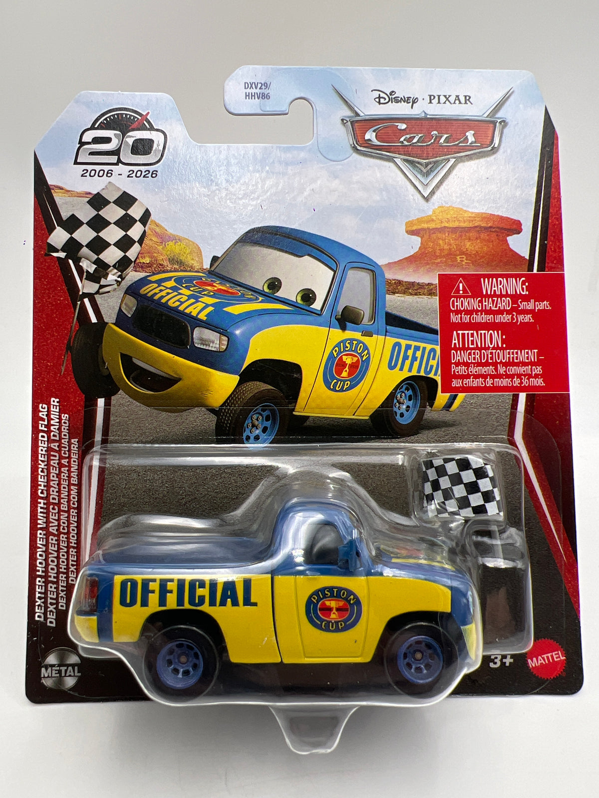 2026 Disney Pixar Cars 20 Years Dexter Hoover W/Checkered Flag 142B