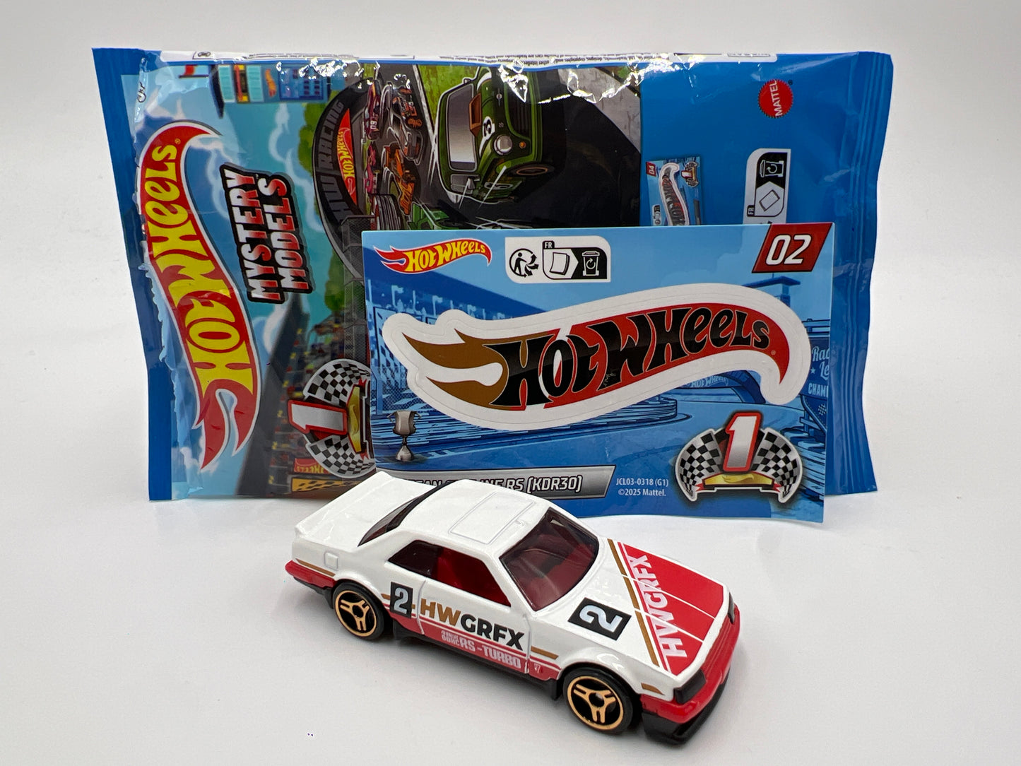 2025 Hot Wheels Mystery Models Series 1 #2 Chase 82 Nissan Skyline RS KDR30 White