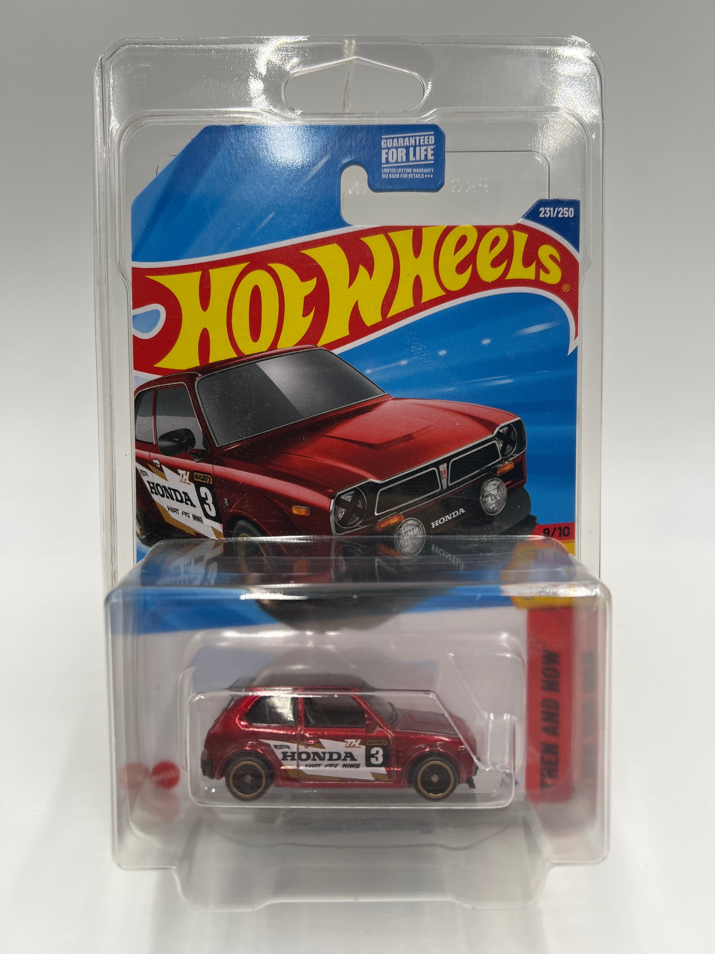 2025 Hot Wheels Super Treasure Hunt #231 73 Honda Civic Custom Red W/Protector