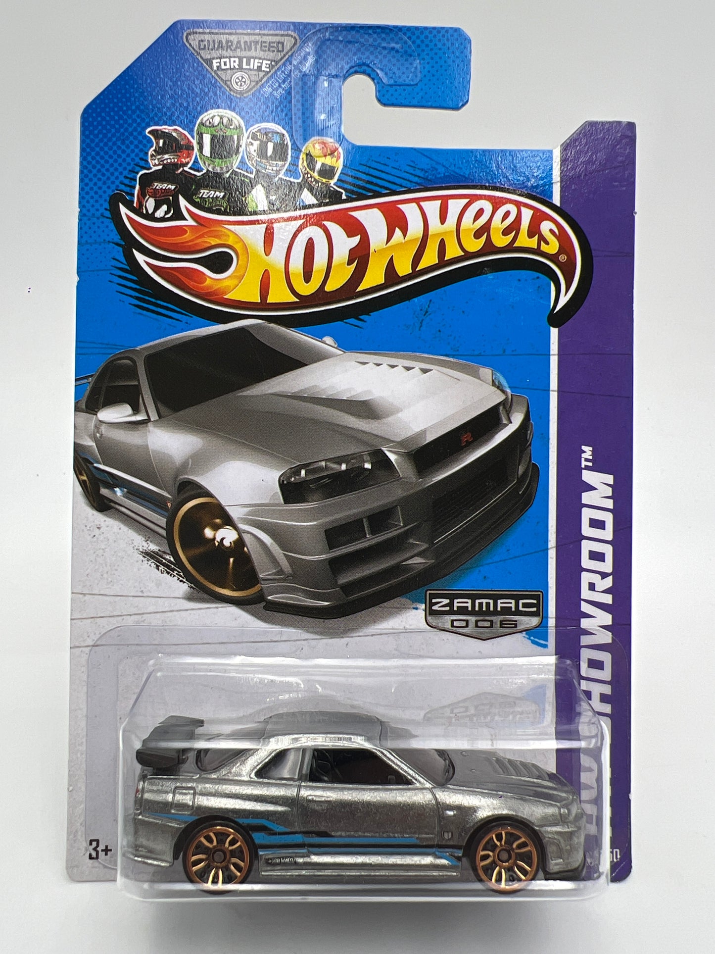 2013 Hot Wheels Walmart Zamac 6 #158 Nissan Skyline GT-R R34 W/Protector