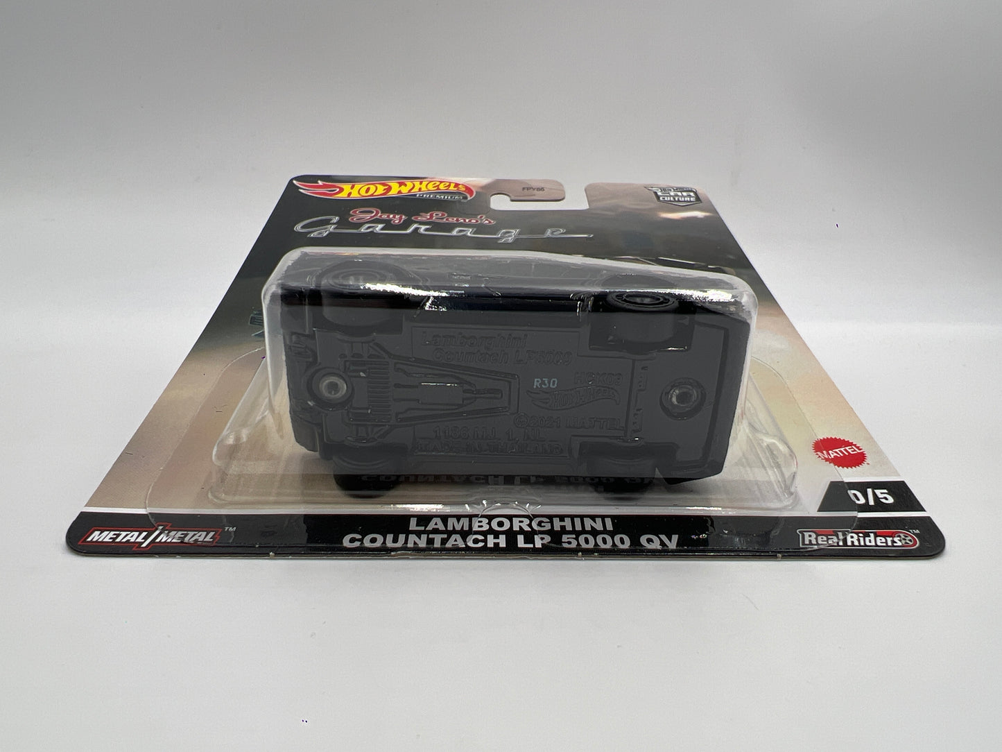 Hot Wheels Premium Car Culture CHASE Jay Lenos Garage #0 Lamborghini Countach LP 5000 QV Black W/Protector