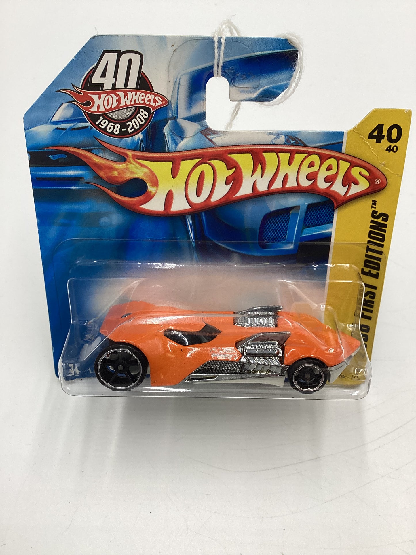 2008 Hot Wheels New Models #40 Twin Mill III Orange Short Card 116A