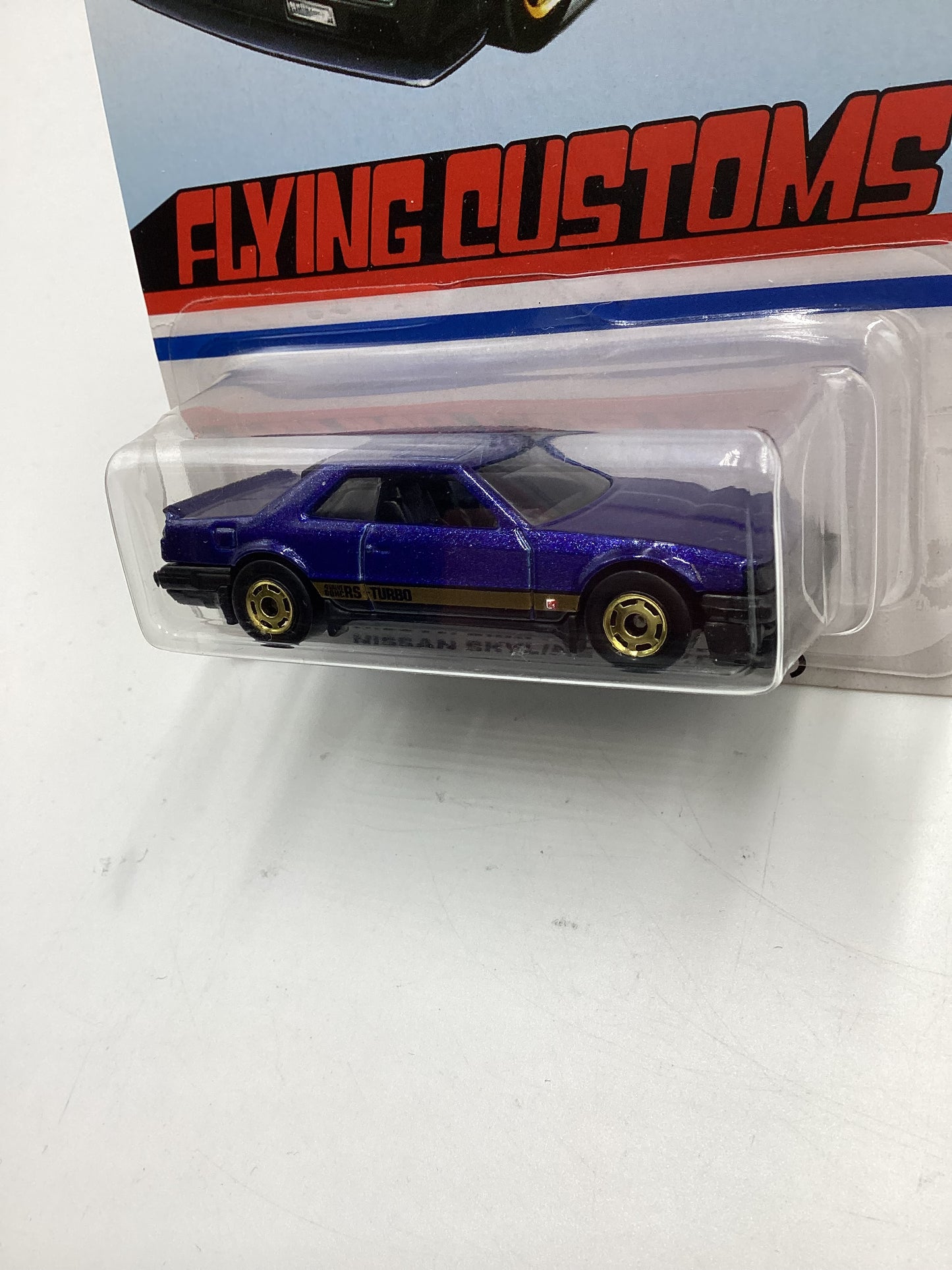 Hot Wheels Target Exclusive Flying Customs Nissan Skyline RS KDR30 Blue Bad Card