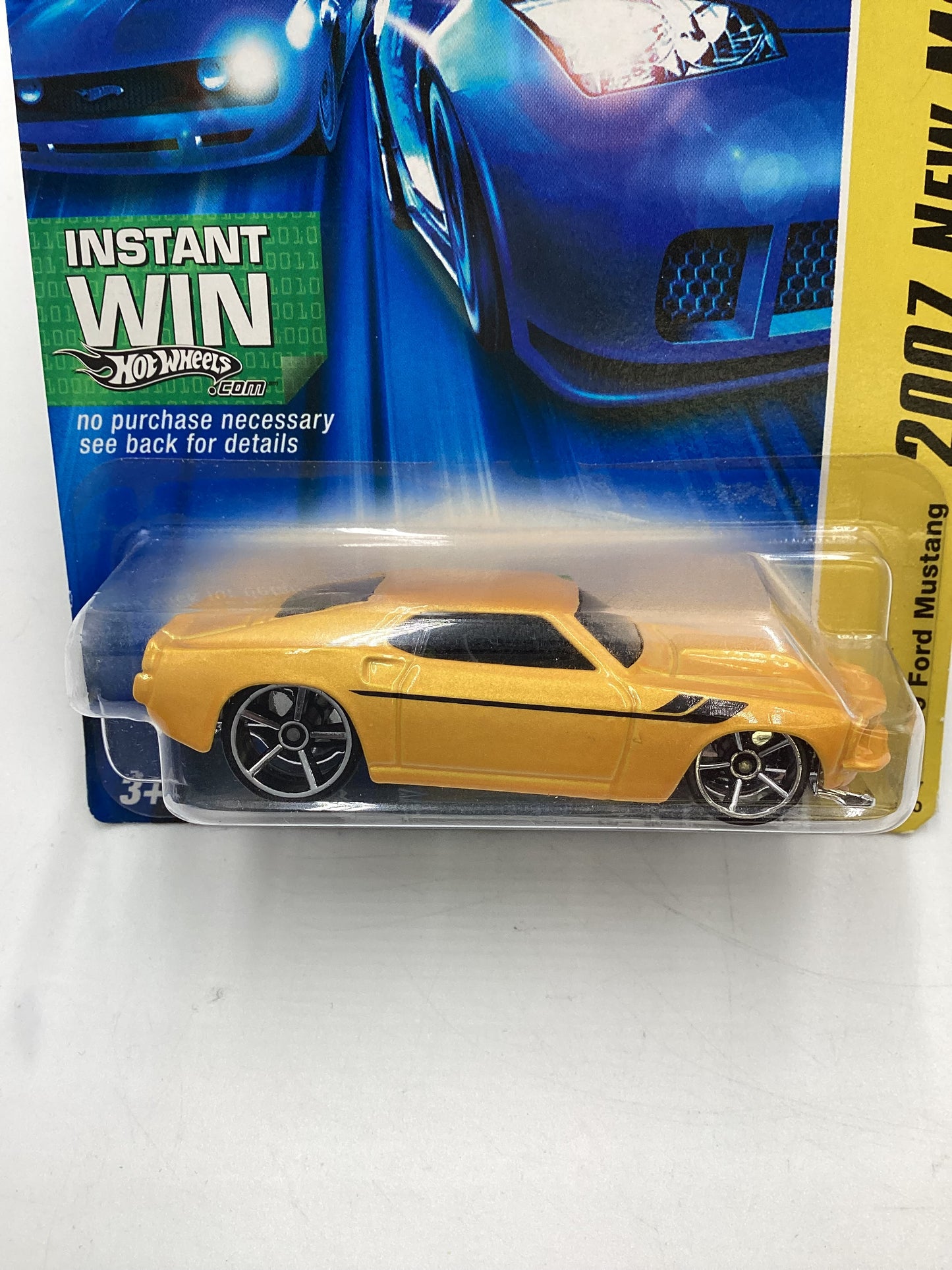 2007 Hot Wheels New Models #4 69 Ford Mustang Yellow 26H