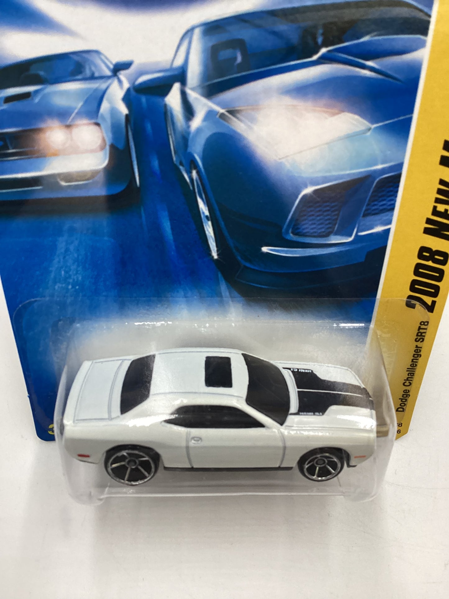 2008 Hot Wheels New Models #16 Dodge Challenger SRT8 White 50B