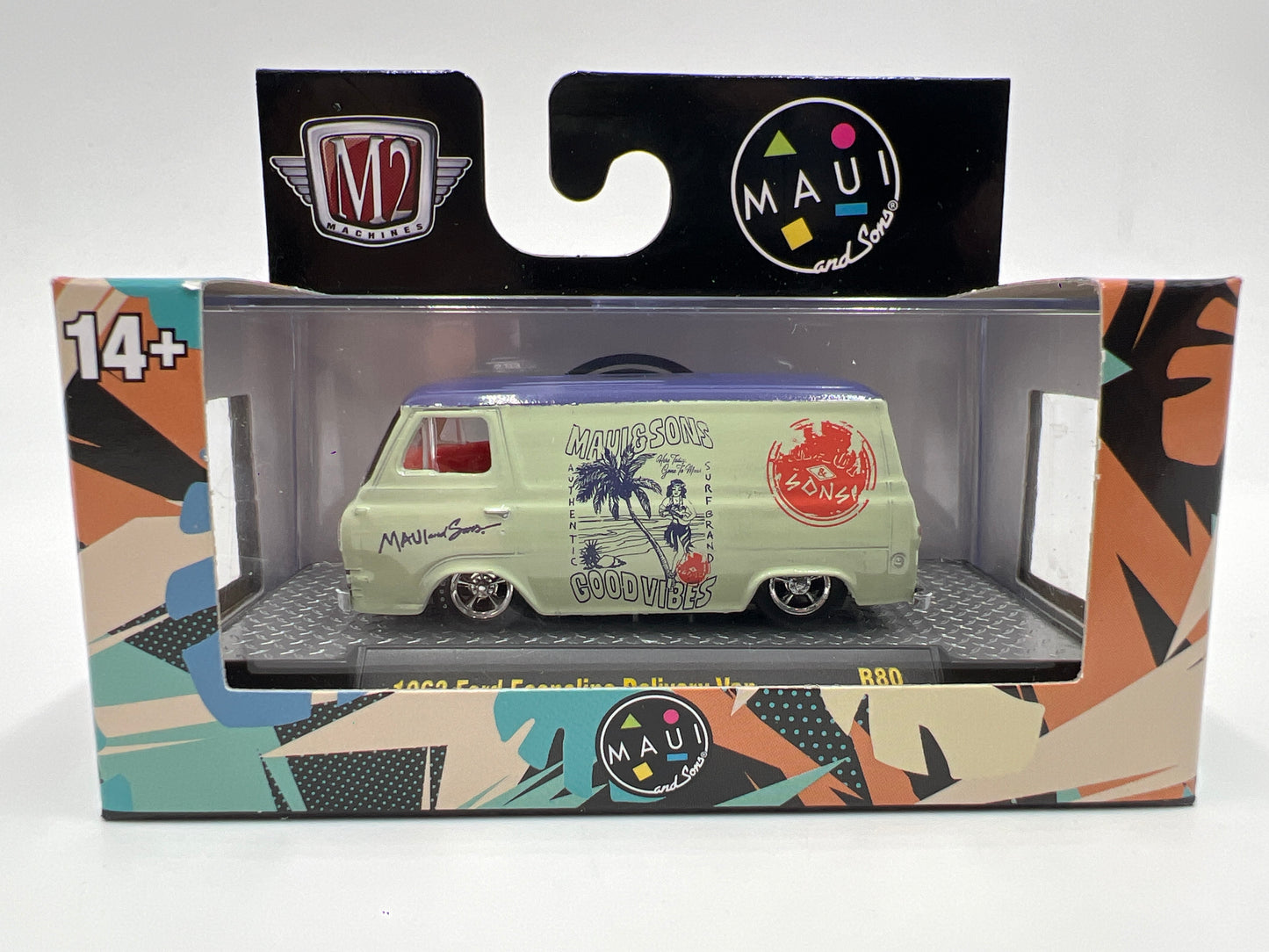 M2 Machines Maui & Sons 1963 Ford Econoline Delivery Van R80