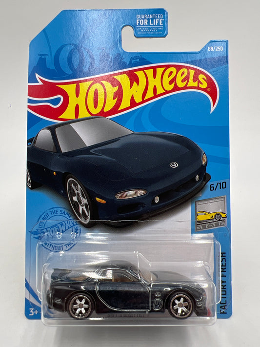 2021 Hot Wheels Super Treasure Hunt #88 95 Mazda RX-7 Black W/Protector