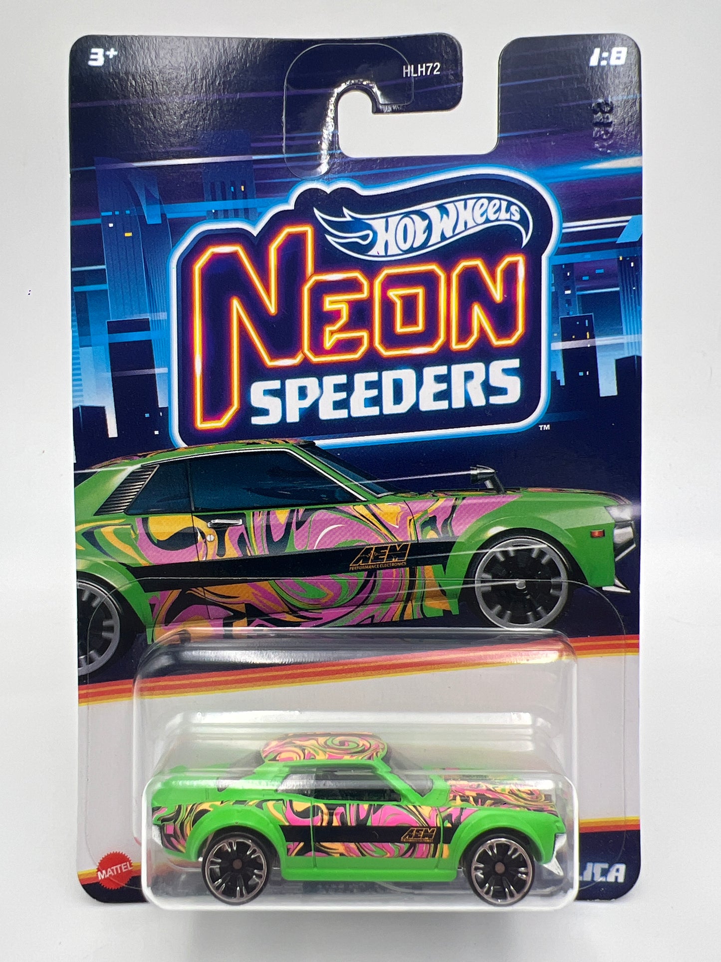 Hot Wheels Neon Speeders #1 70 Toyota Celica Green 158i