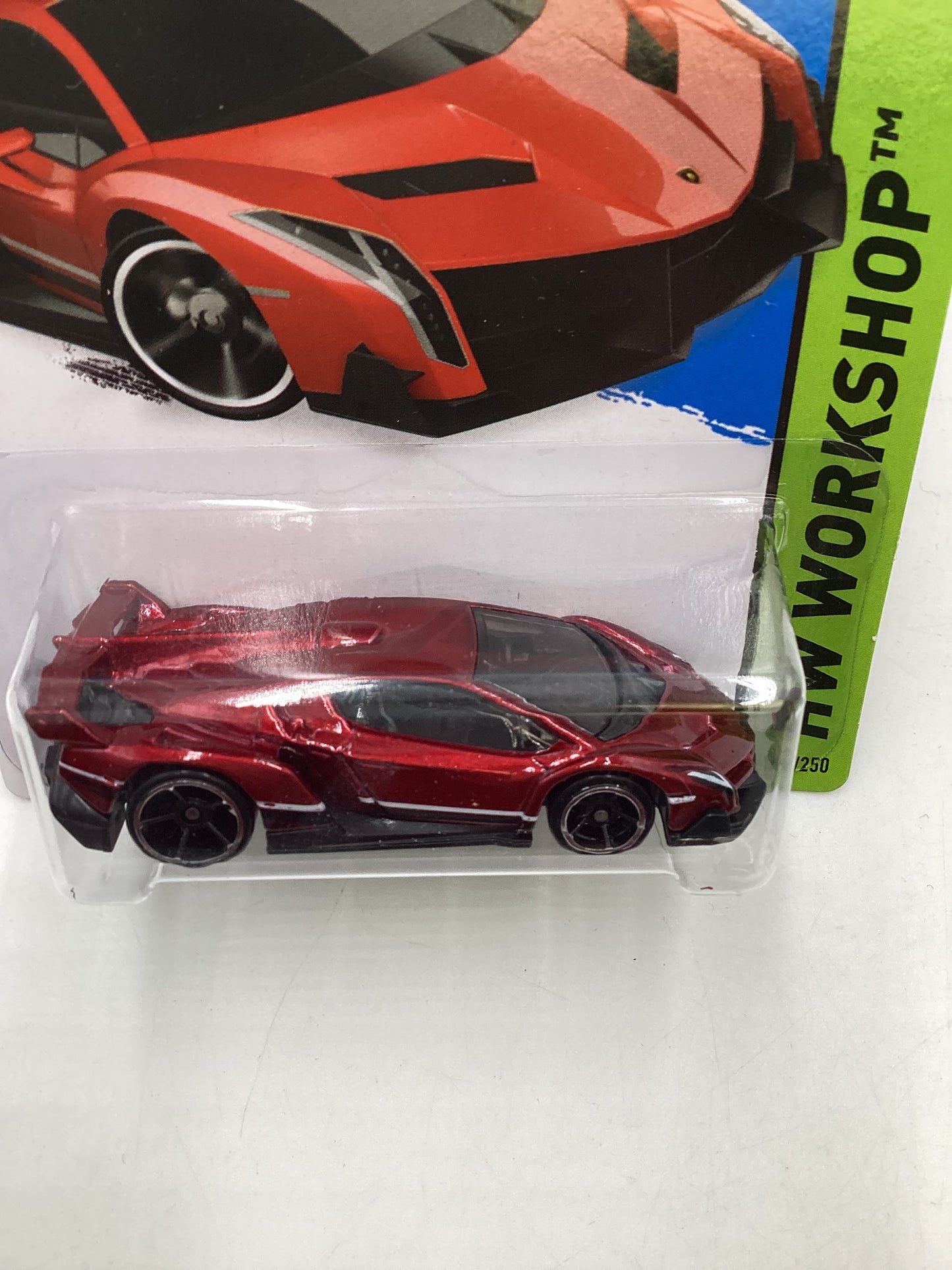 2015 Hot Wheels #189 Lamborghini Veneno Red 101B