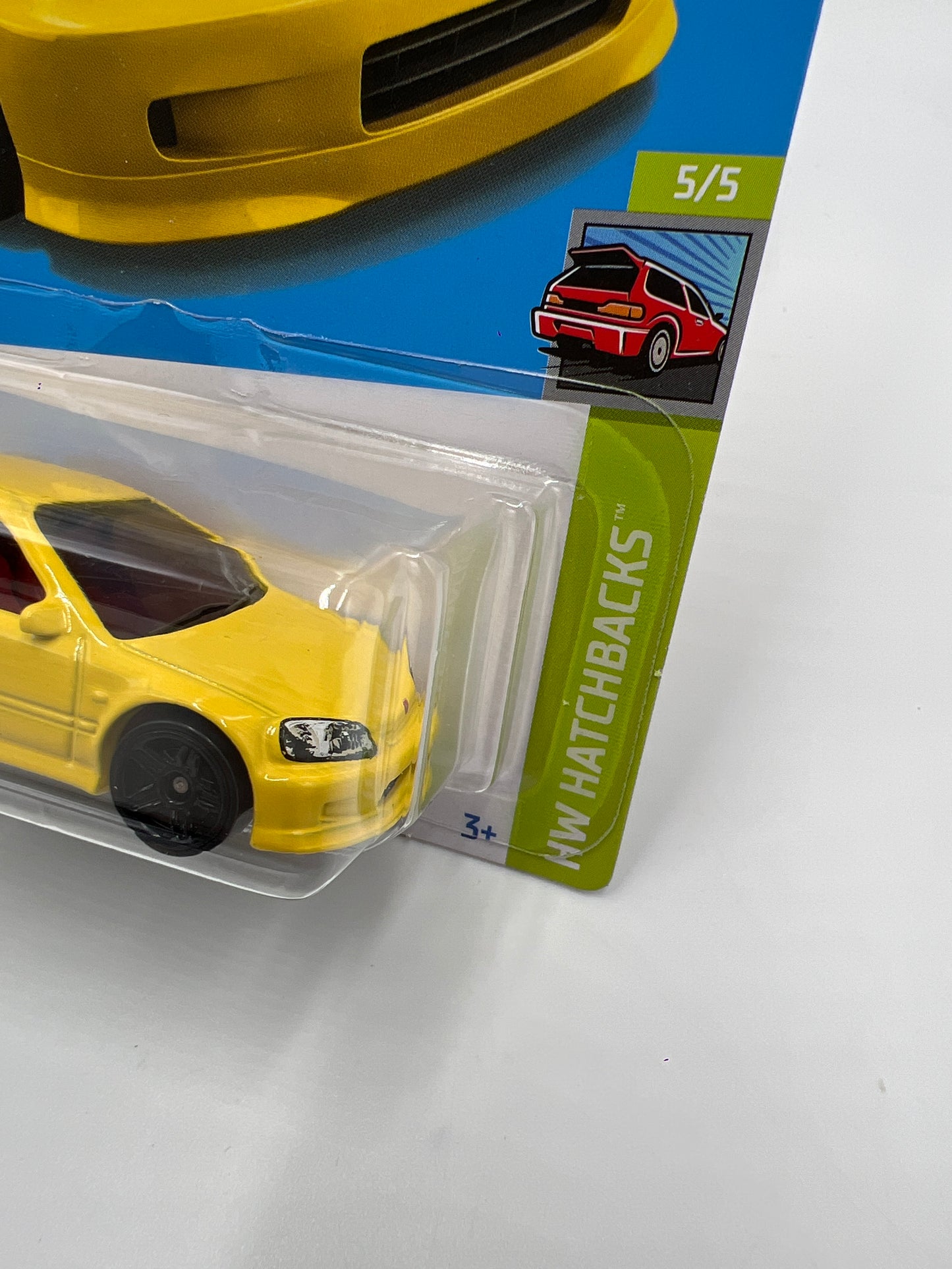2022 Hot Wheels Hatchbacks #125 99 Honda Civic Type R EK9 Yellow 79A