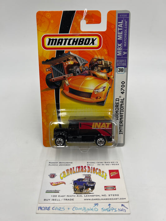 Matchbox MBX Metal #38 Armored International 4700 Black 216P
