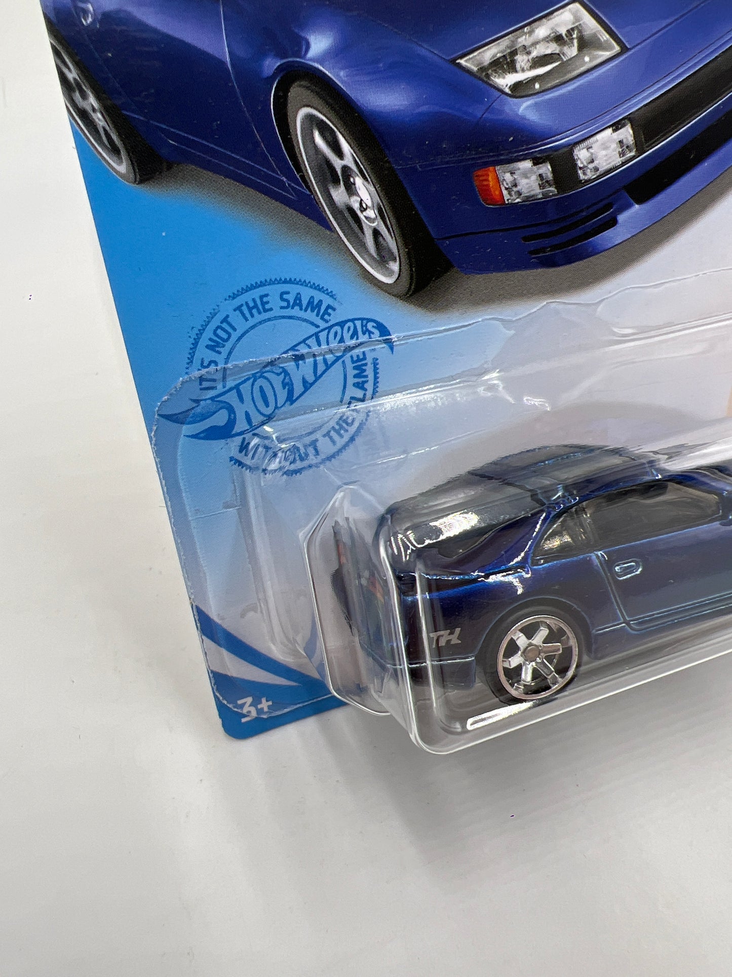 2021 Hot Wheels Super Treasure Hunt #23 Nissan 300ZX Twin Turbo Blue W/Protector