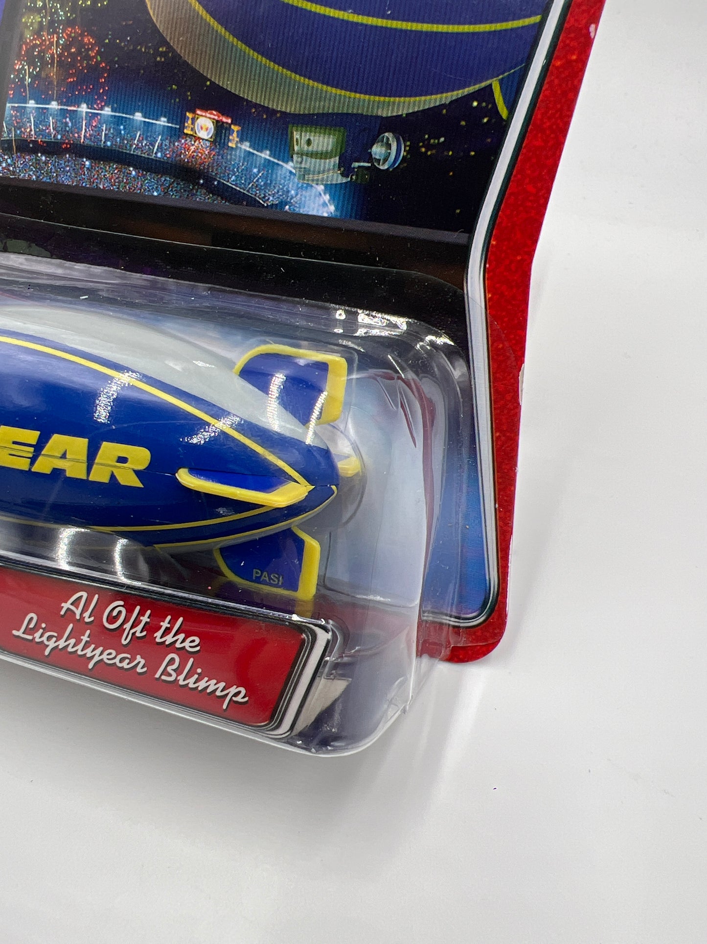 Disney Pixar Cars Al Oft The Lightyear Blimp Blue (Card Not Perfect) 138A