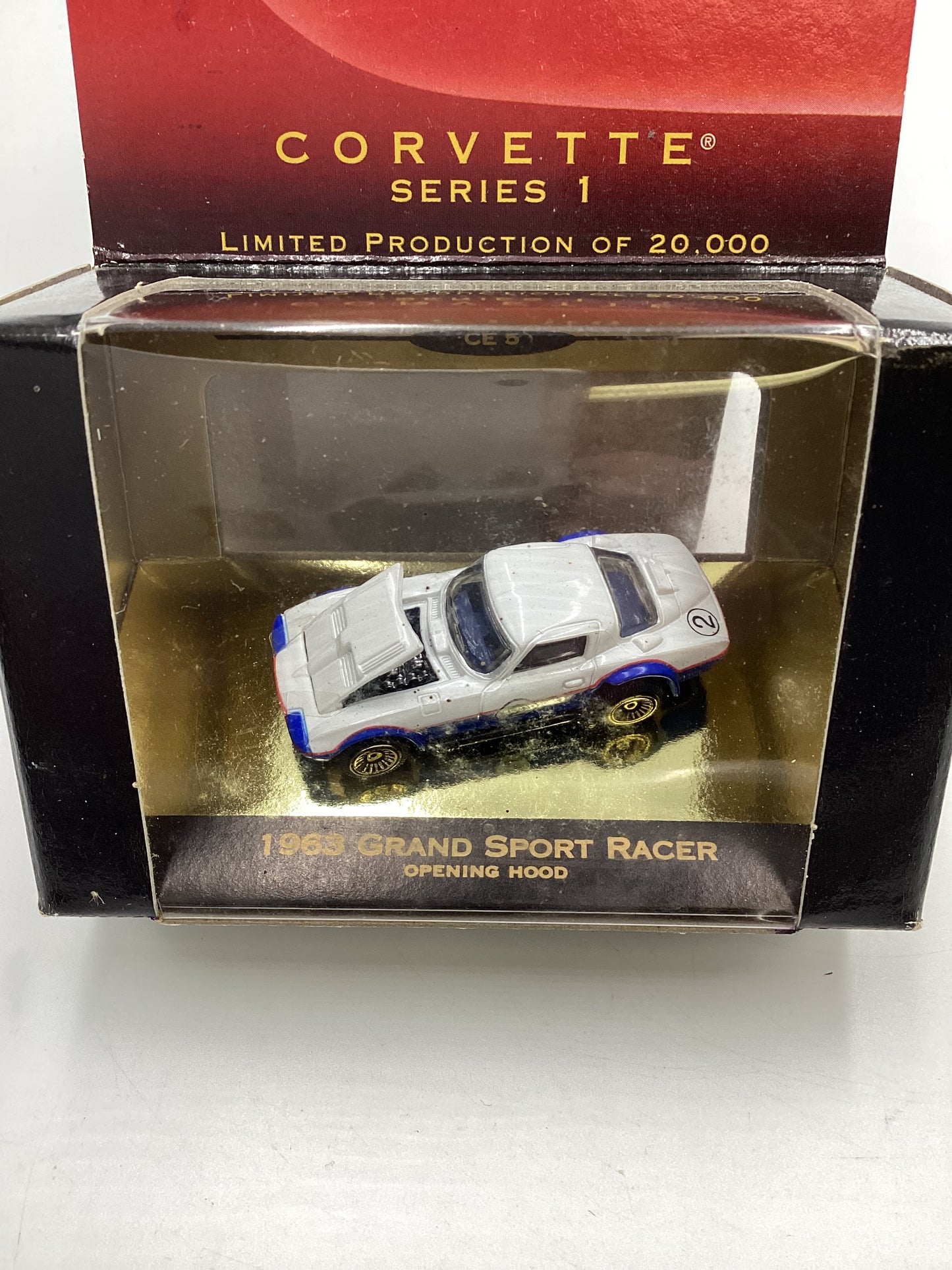 Micro Machines Collectors Edition Corvette Series 1 1963 Grand Sport Racer White/Blue 1/20000 SR CE 5