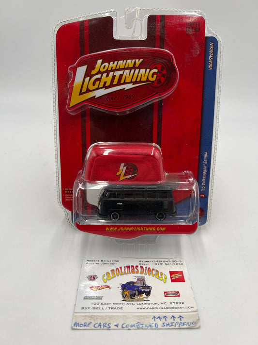 Johnny Lightning Volkswagen 1966 Samba Bus Matte Black 221F