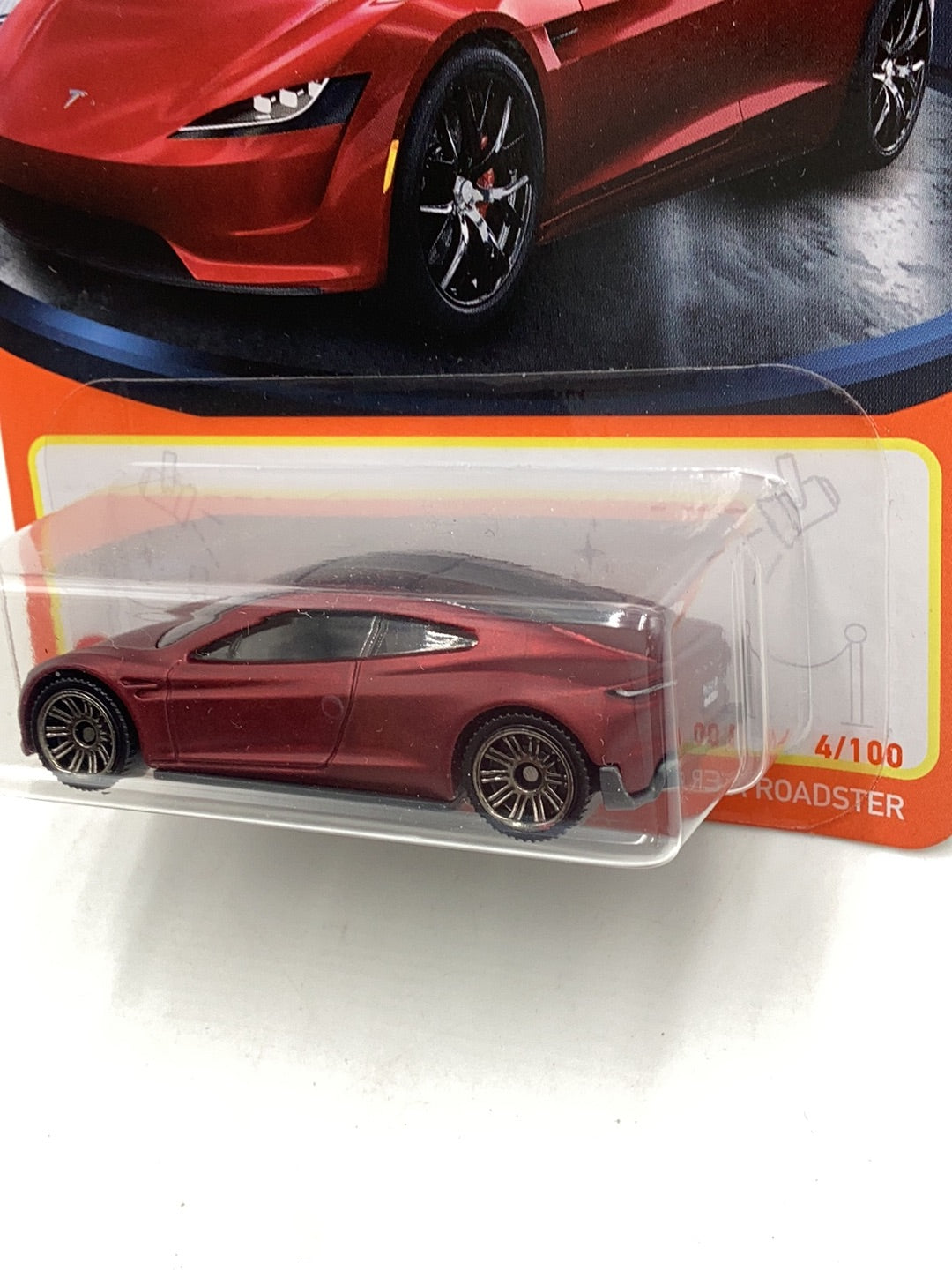 Matchbox #4 #91 Tesla Roadster 48F