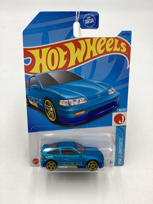 2023 Hot Wheels #148 88 Honda CR-X CRX Blue 77E