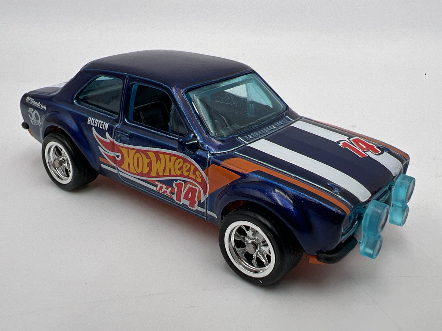2018 Hot Wheels 1/64 Super Treasure Hunt 70 Ford Escort RS1600 Blue Loose