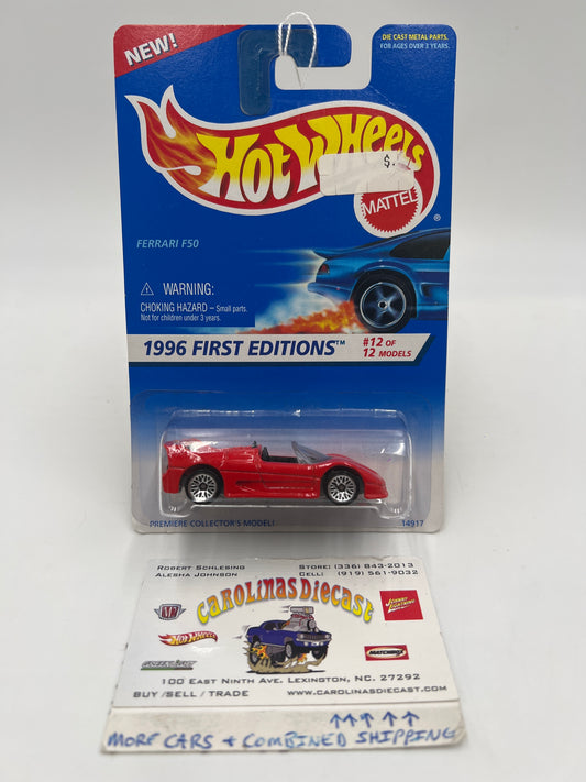 1996 Hot Wheels First Editions #377 Ferrari F50 Red