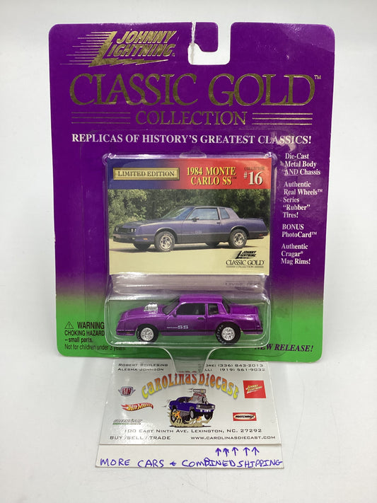 Johnny Lightning Classic Gold #16 1984 Chevy Monte Carlo SS Purple