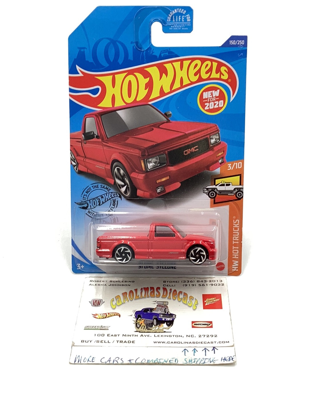 2020 hot wheels #150 91 GMC Syclone red 41A