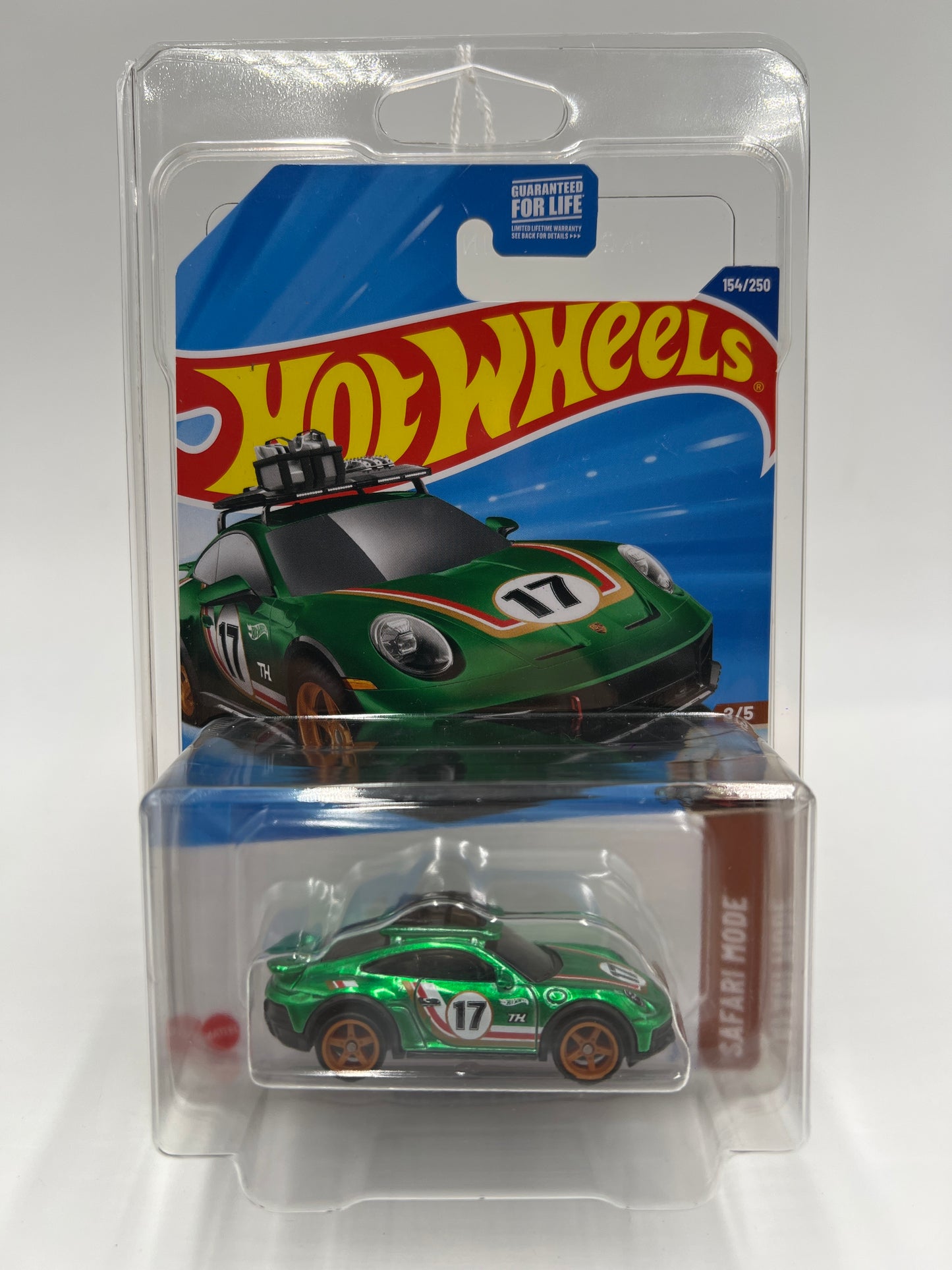 2025 Hot Wheels Super Treasure Hunt #154 Porsche 911 Rallye Green W/Protector