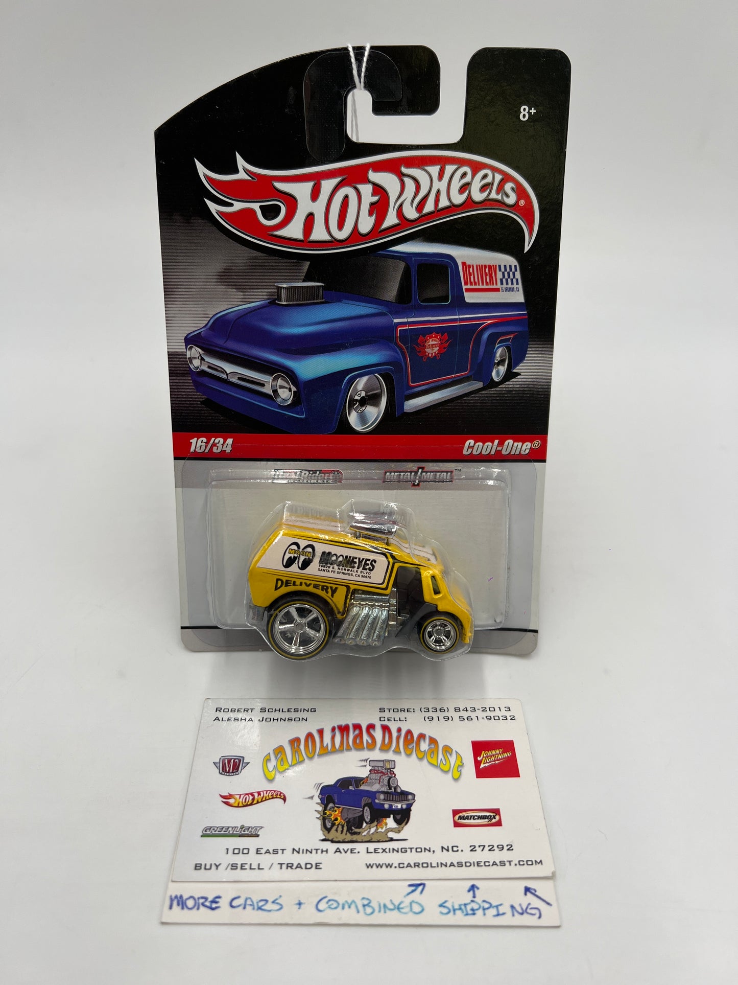 Hot Wheels Premium Delivery Series #16 Cool One Mooneyes Yellow