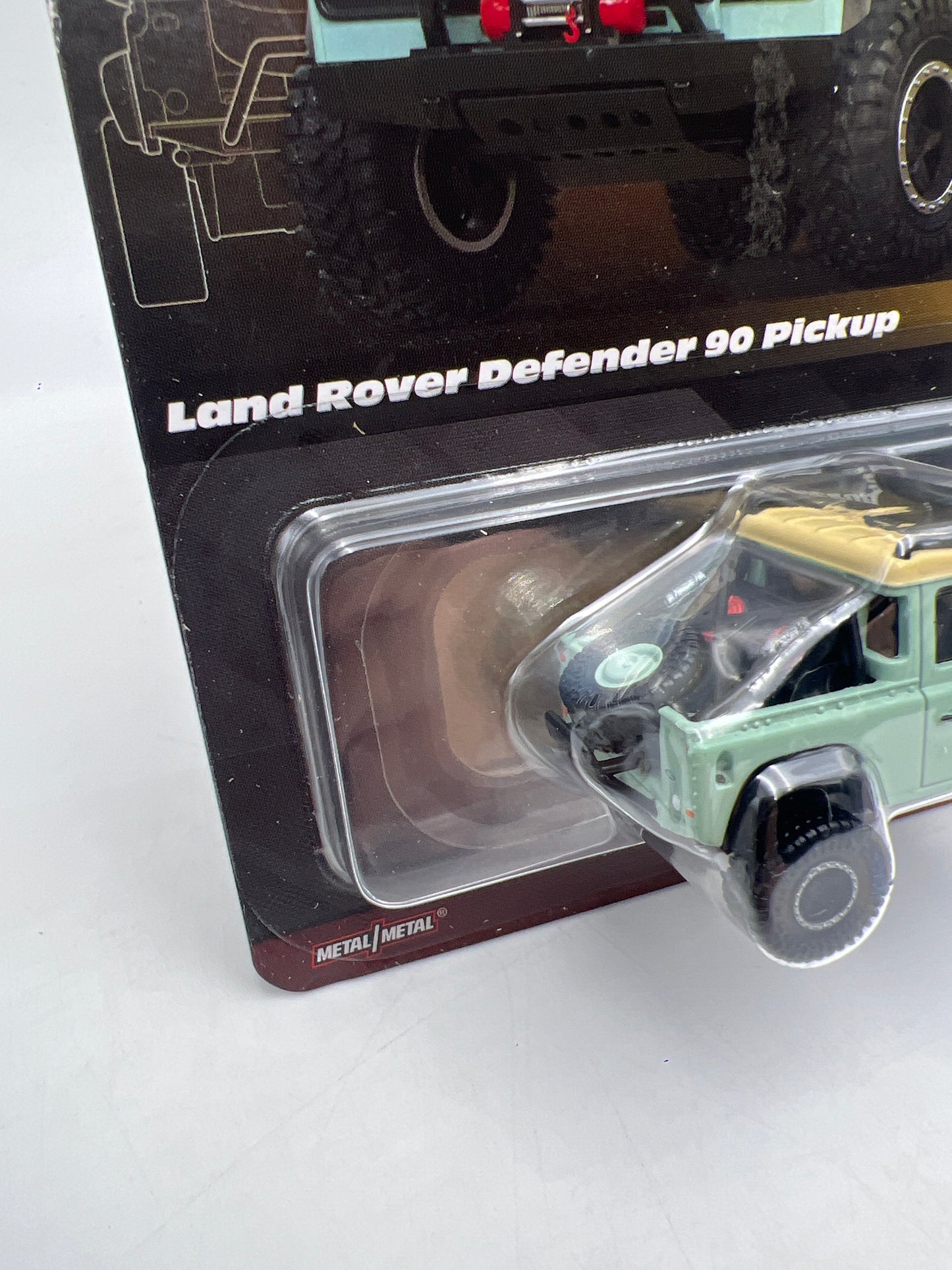 Hot Wheels RLC Elite 64 #5 Land Rover Defender 90 Pickup Green W/Protector