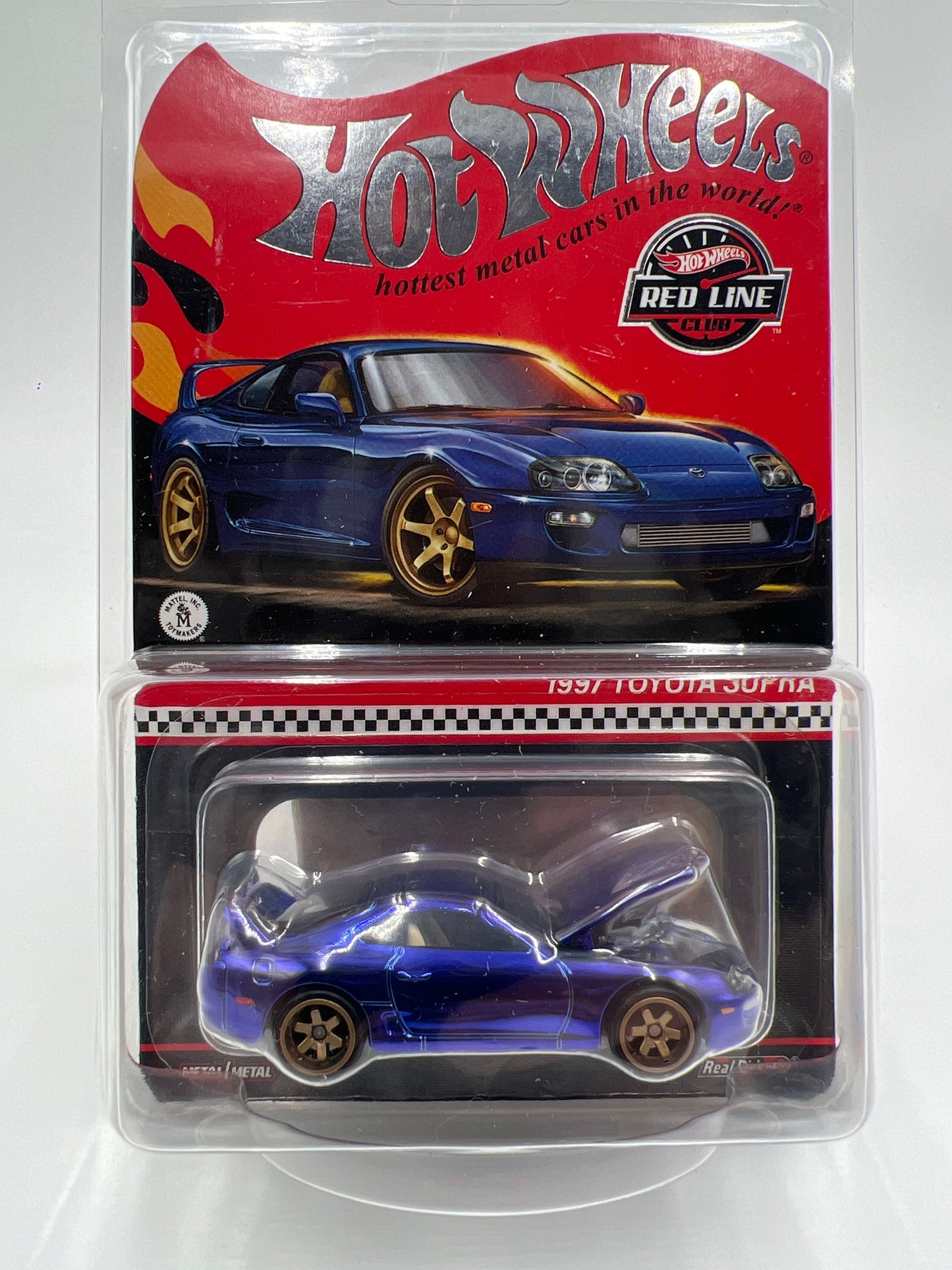 2024 Hot Wheels RLC 1997 Toyota Supra Blue W/Protector Loose Blister