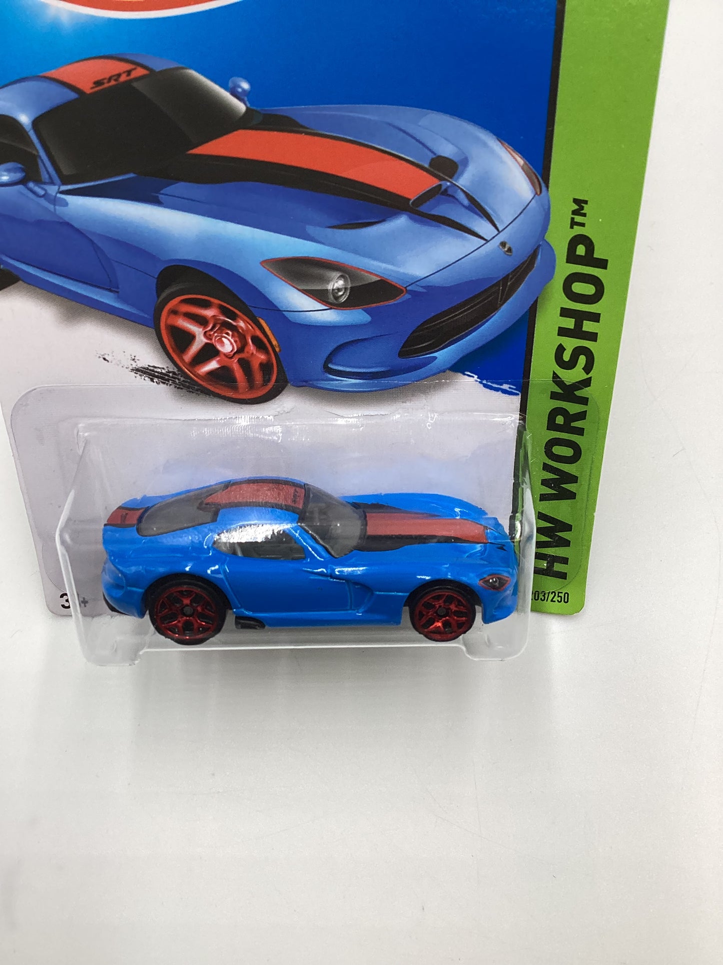 2014 Hot Wheels #203 2013 SRT Viper Blue 53D