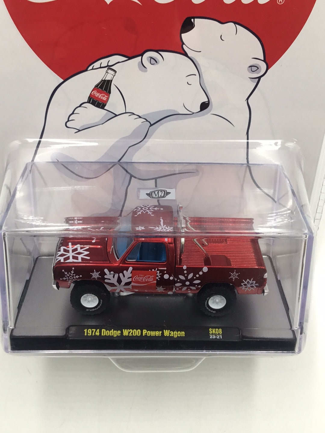 2023 M2 MACHINES Christmas Coca Cola 1974 Dodge W200 Power Wagon SK08