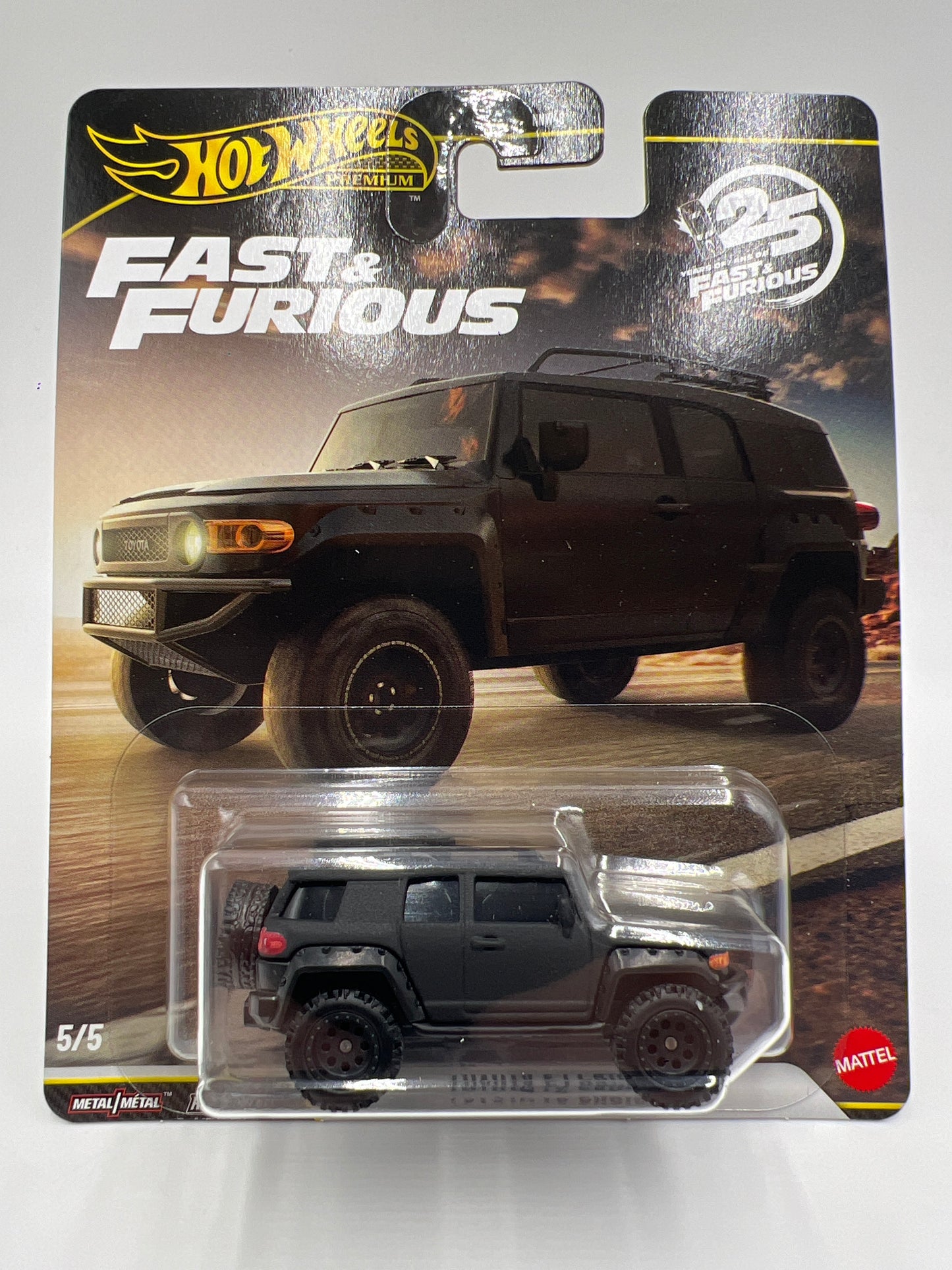 2026 Hot Wheels Premium Fast & Furious 25th Anniversary #5 Toyota FJ Cruiser Matte Black 250H