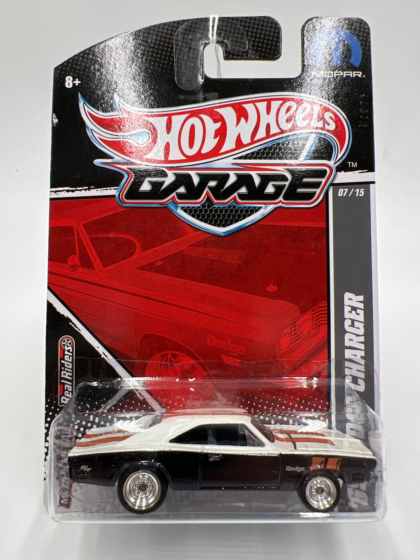 Hot Wheels Premium Garage Mopar Series #7 69 Dodge Charger Black/White Blister Not Perfect
